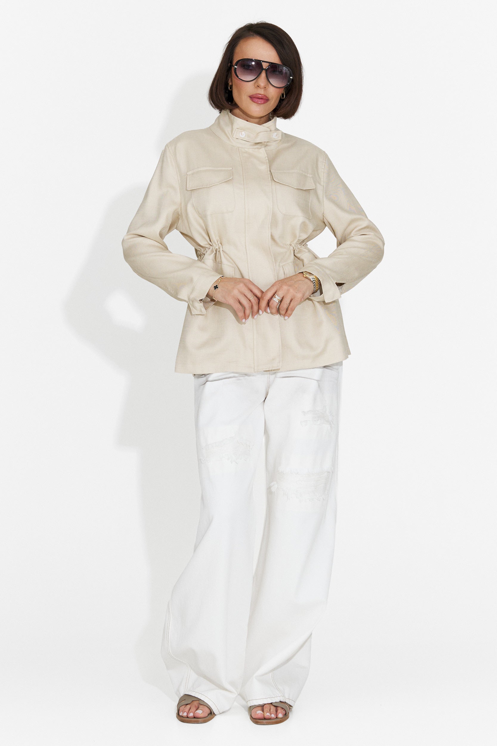 Giacca Casual da Donna in Crema Fresia Bogas