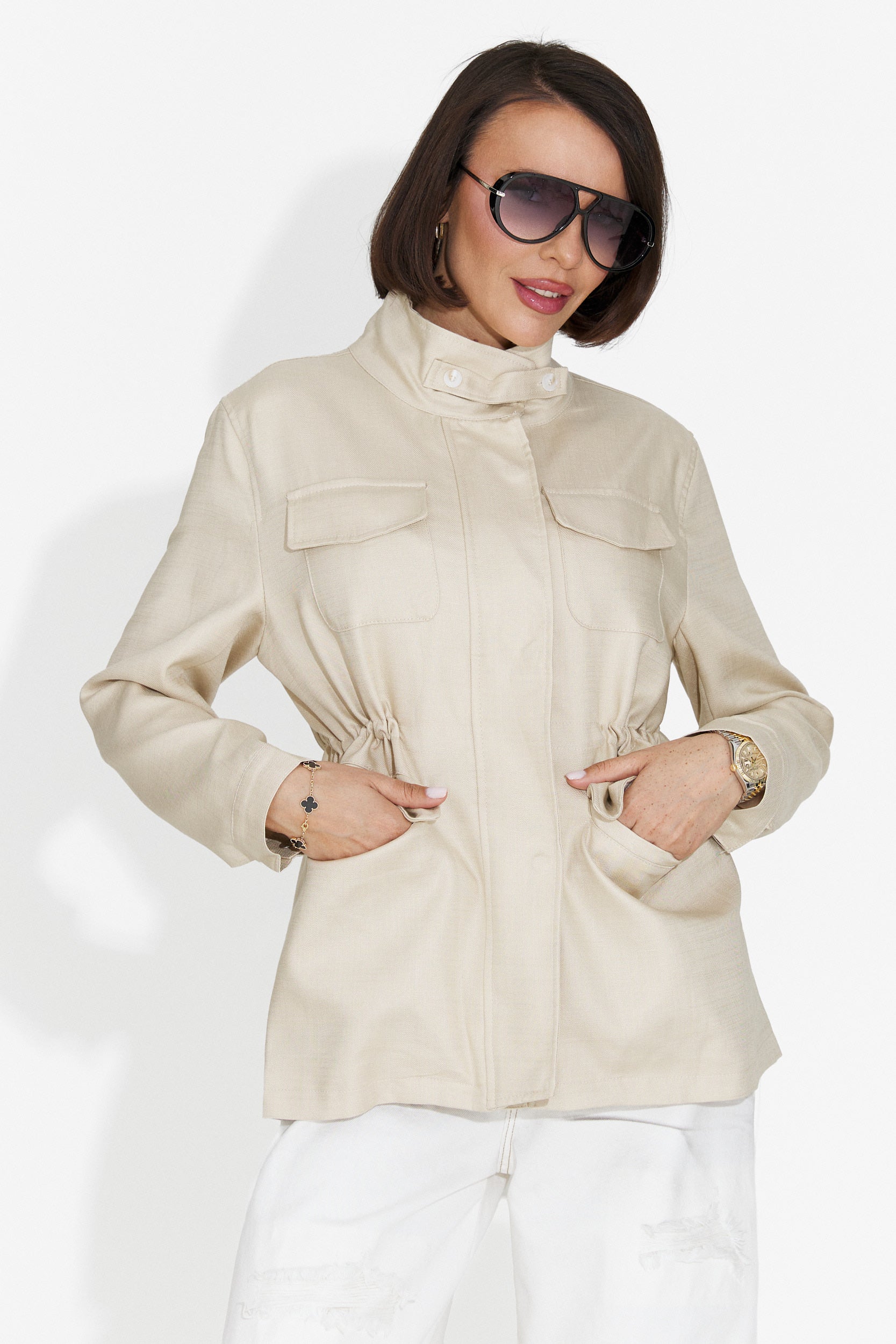 Giacca Casual da Donna in Crema Fresia Bogas