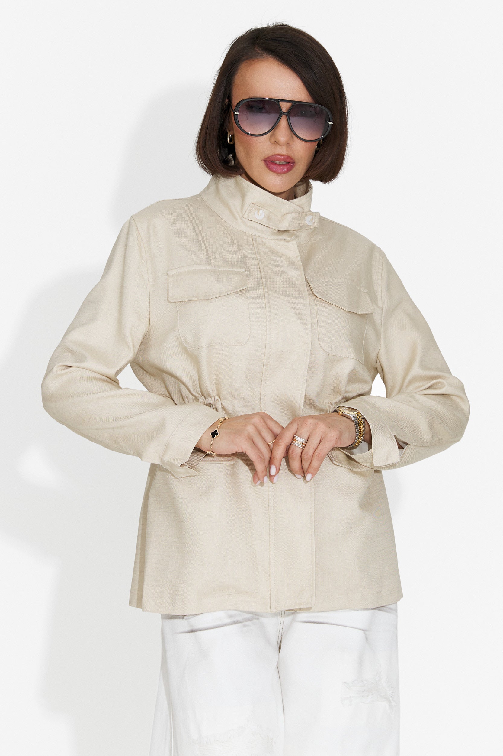 Giacca Casual da Donna in Crema Fresia Bogas