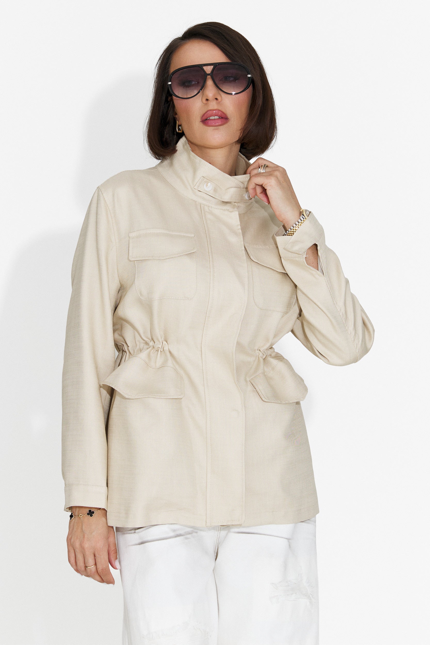 Giacca Casual da Donna in Crema Fresia Bogas