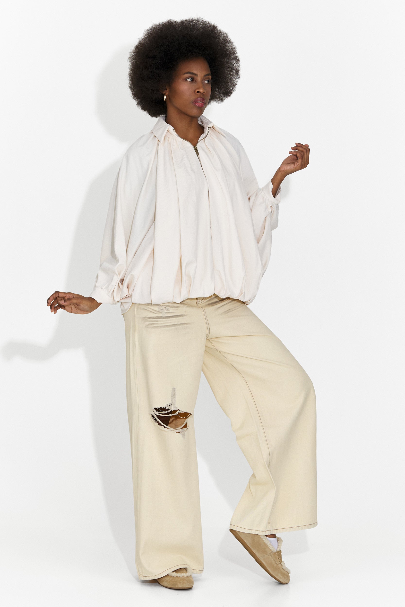Giacca Casual da Donna in Crema Yasminia Bogas