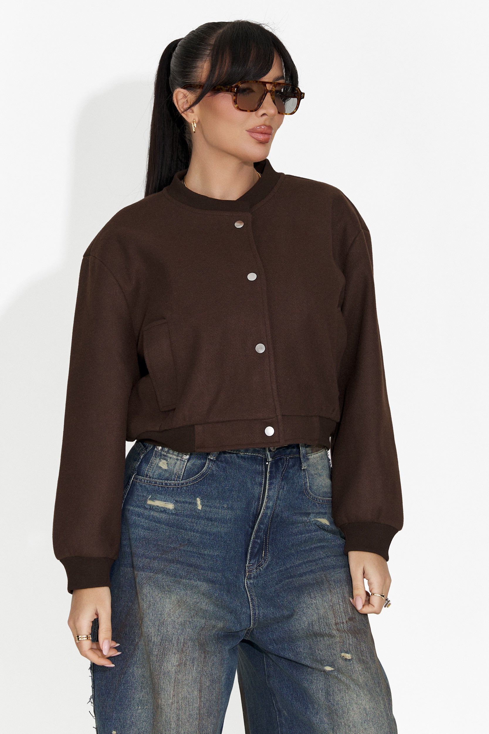 Giacca Casual Marrone da Donna di Gineta Bogas