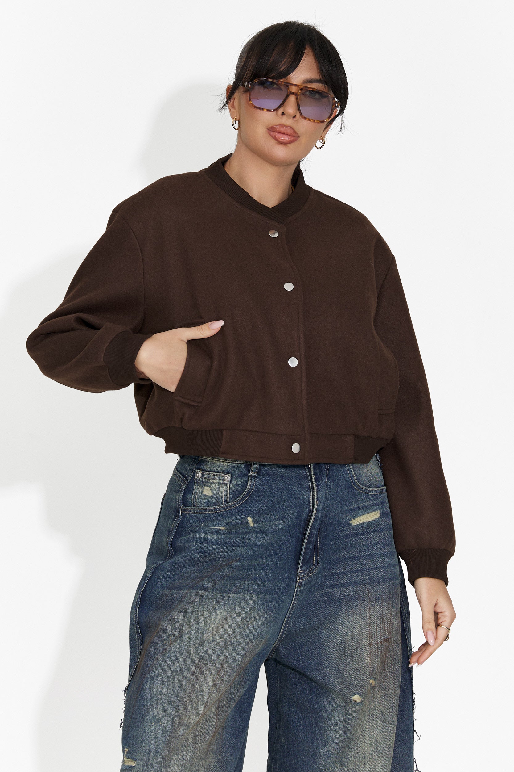 Giacca Casual Marrone da Donna di Gineta Bogas