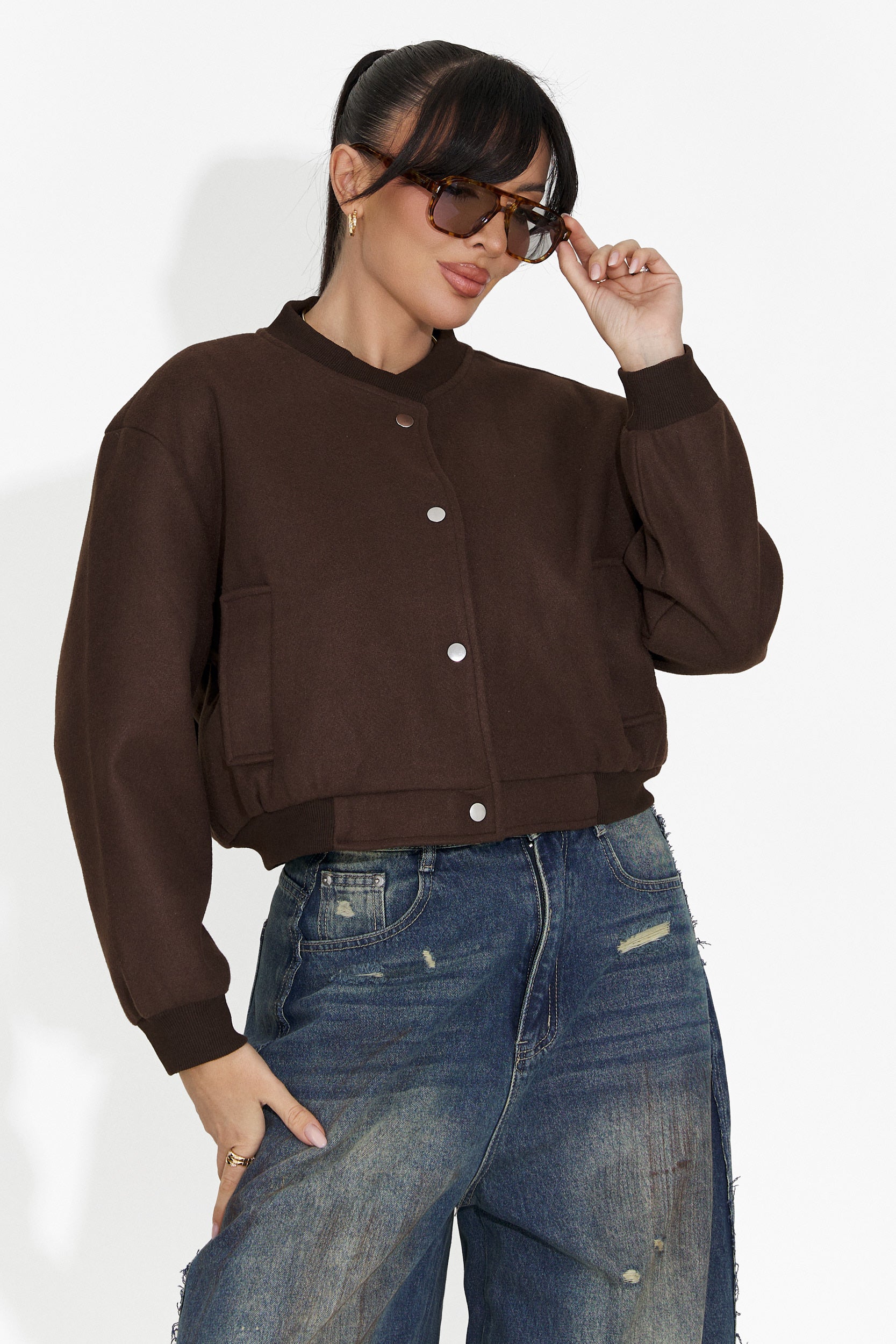 Giacca Casual Marrone da Donna di Gineta Bogas