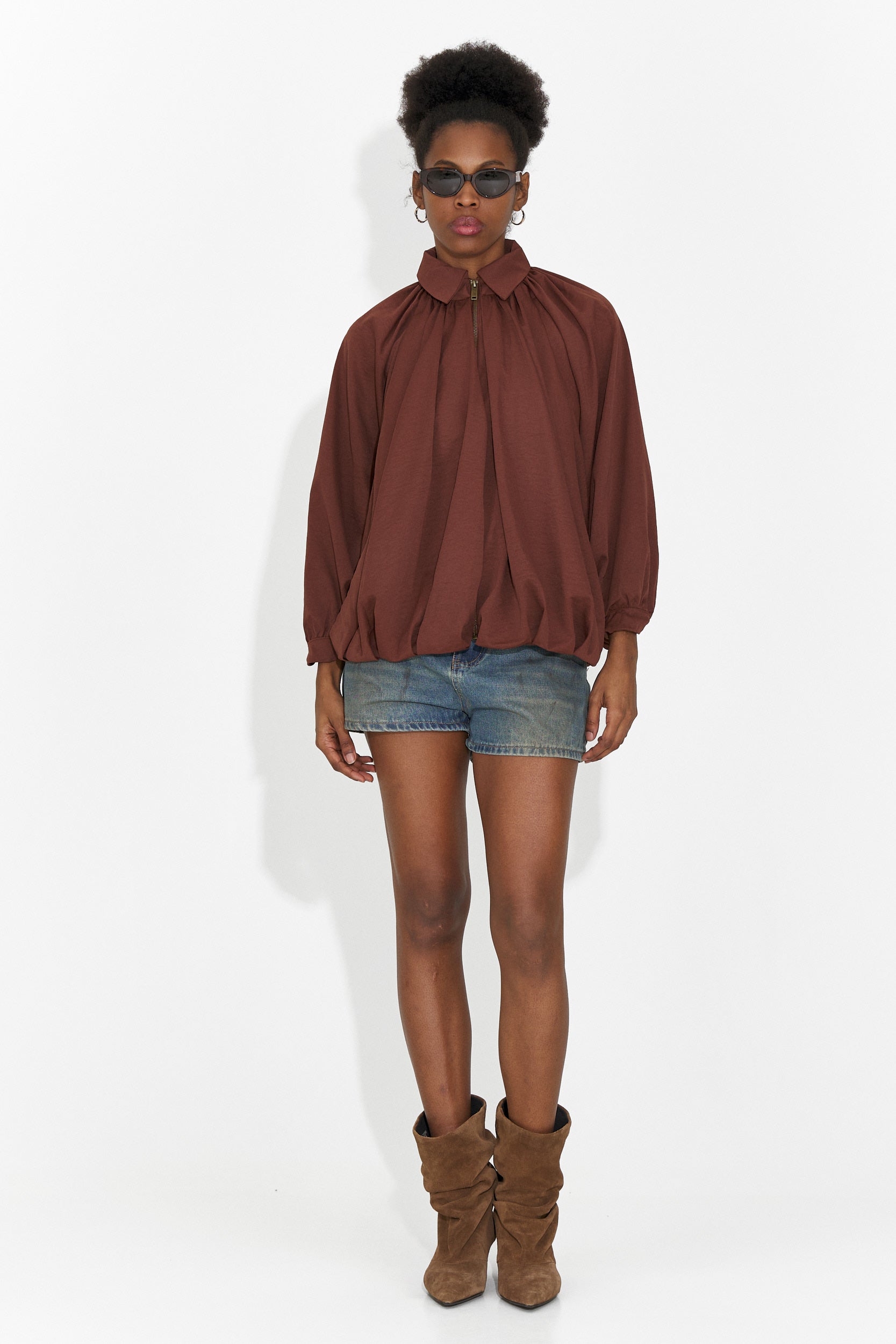 Giacca Casual Marrone da Donna Yasminia Bogas