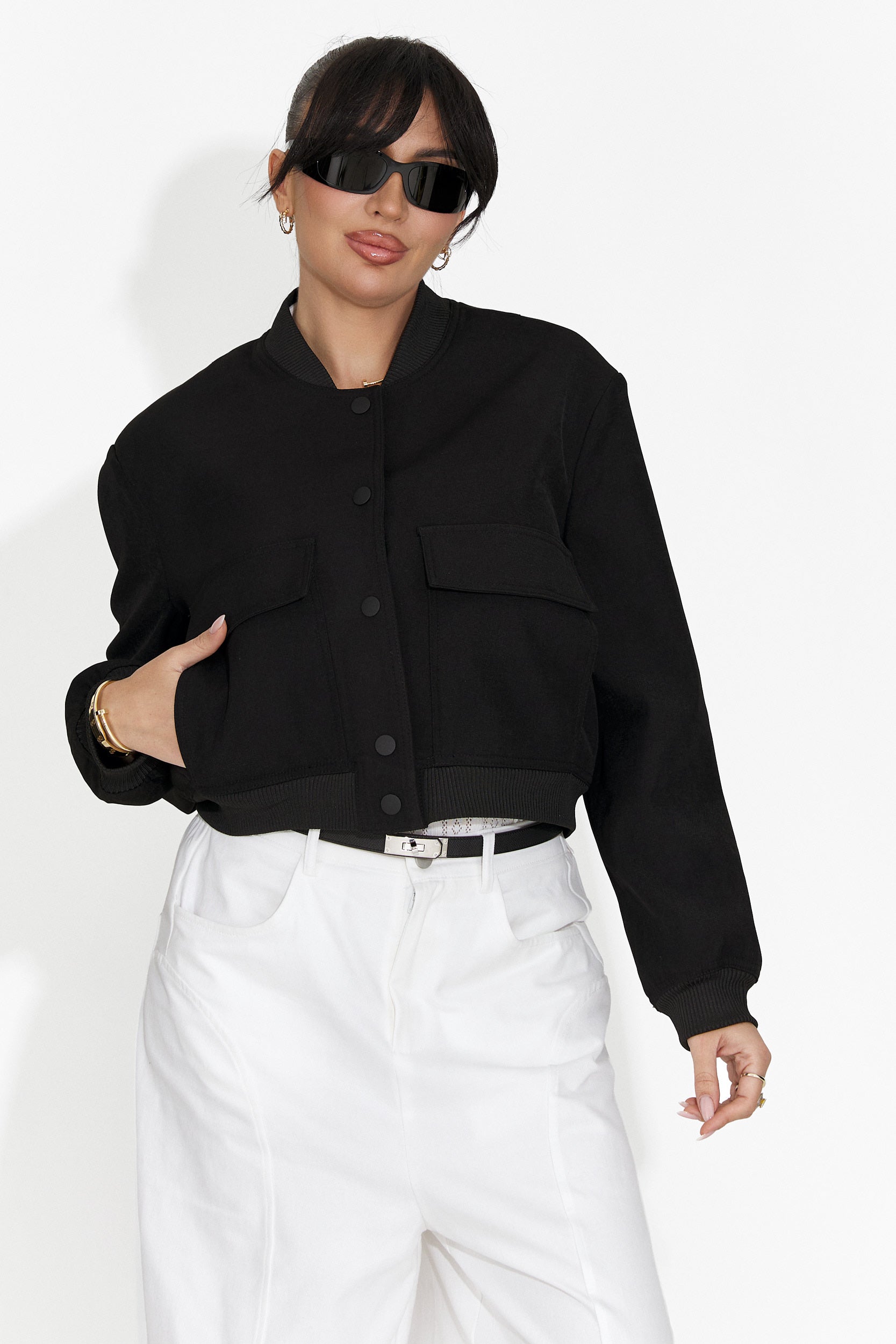 Giacca Casual Nera da Donna di Cataleia Bogas