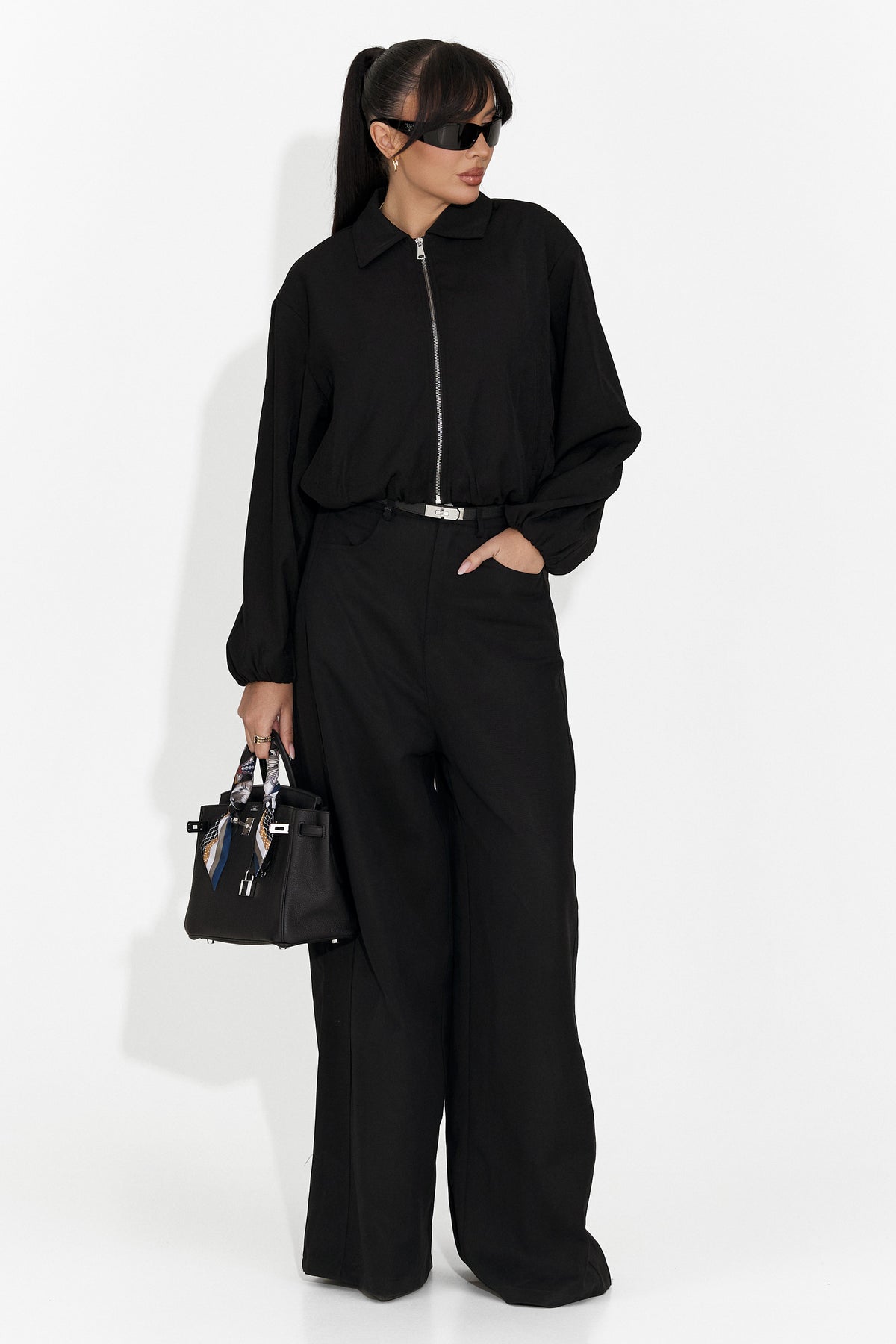 Giacca da donna casual nera Giona Bogas, immagine 4 di 7