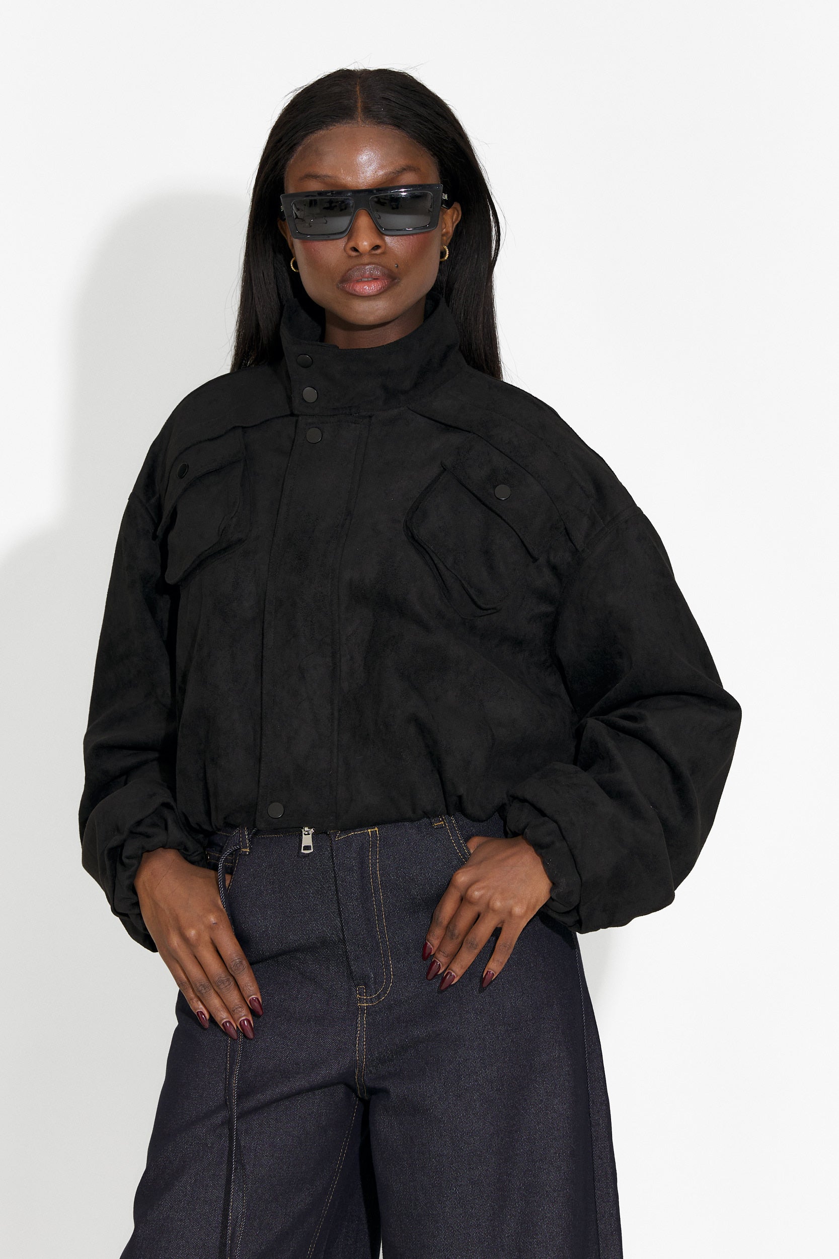 Giacca Casual Nera da Donna di Trinidad Bogas