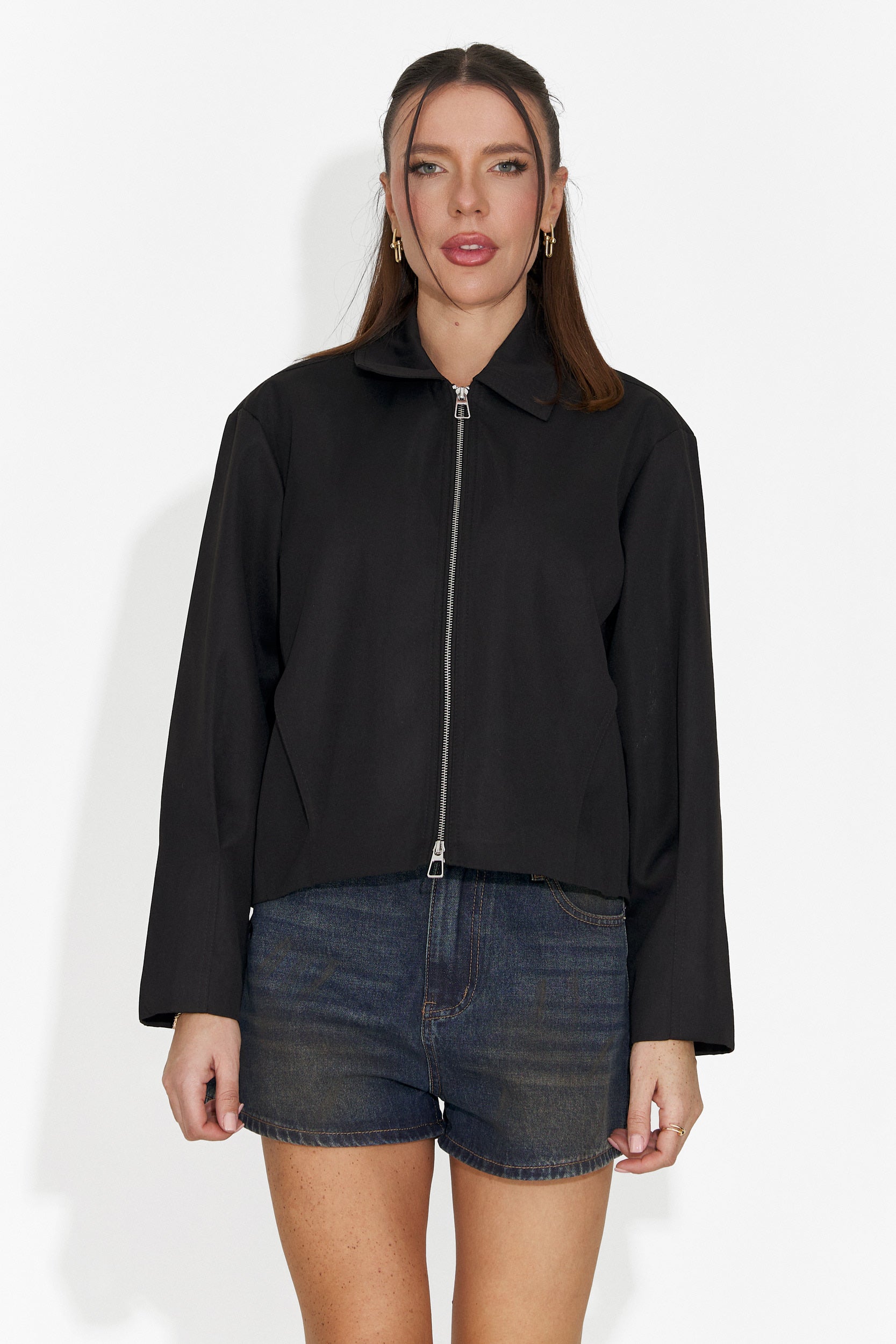 Elegante Giacca Nera da Donna Comino Bogas