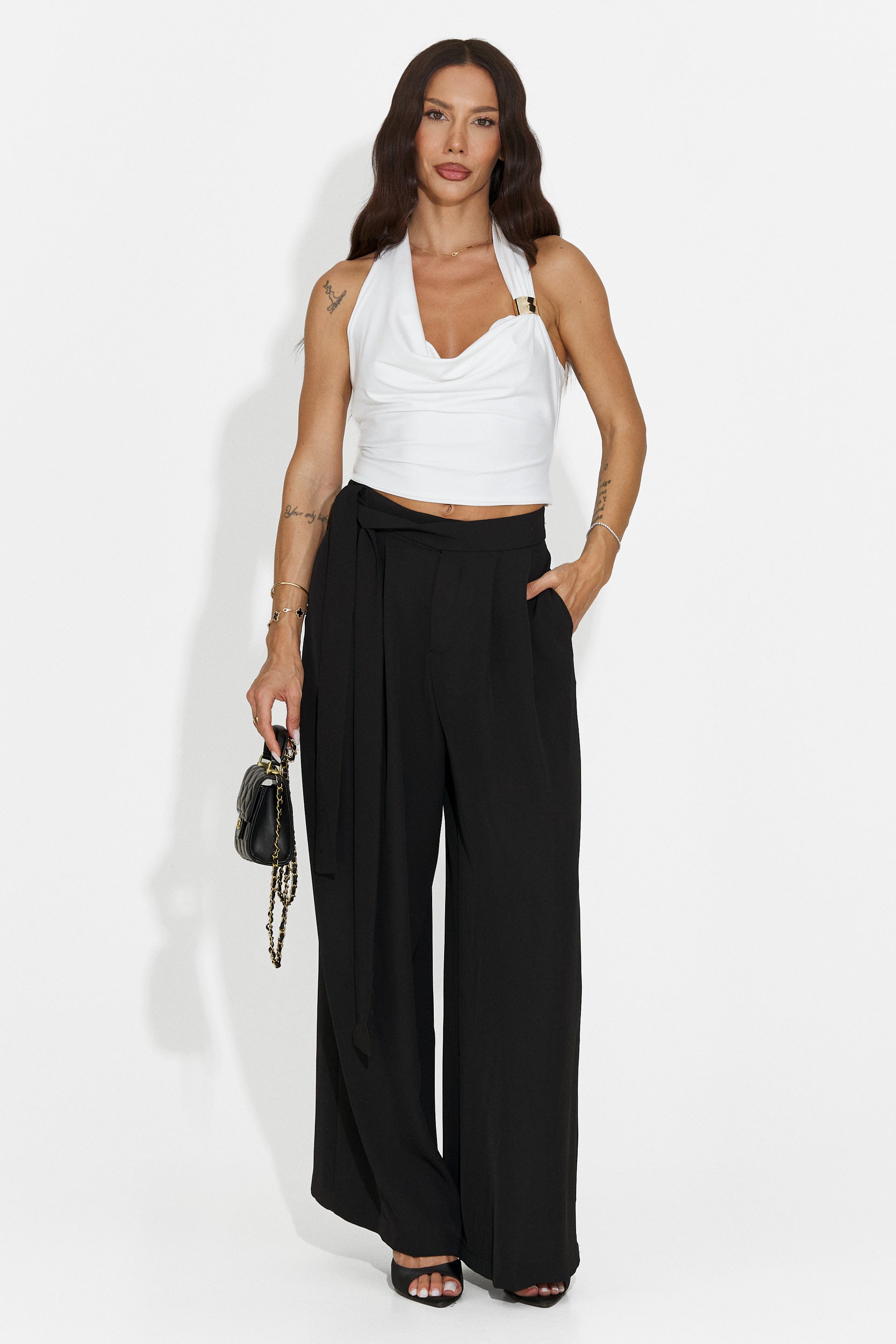 Canotta donna casual bianca Miami Bogas