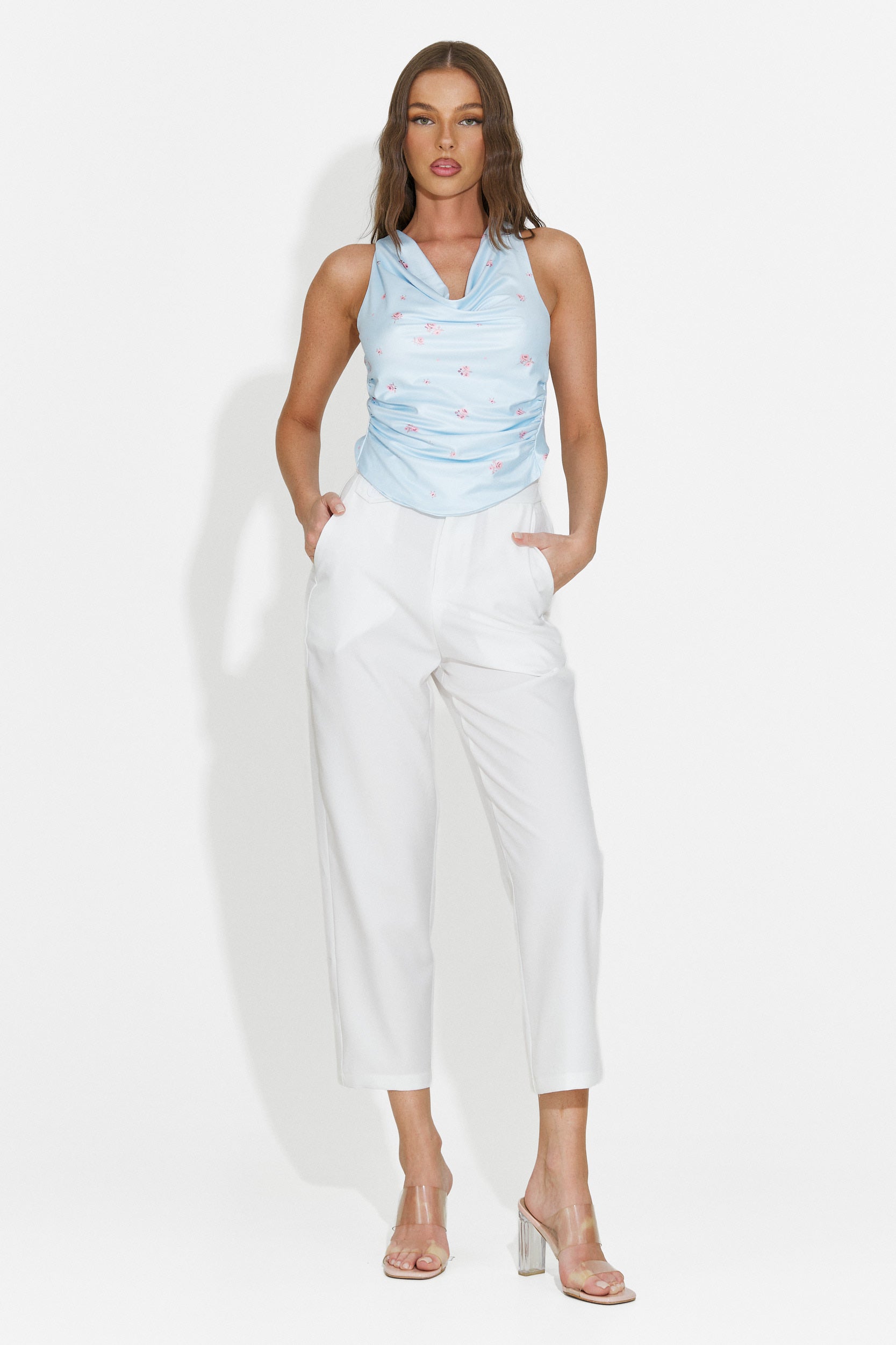Canotta donna casual azzurra Cozya Bogas