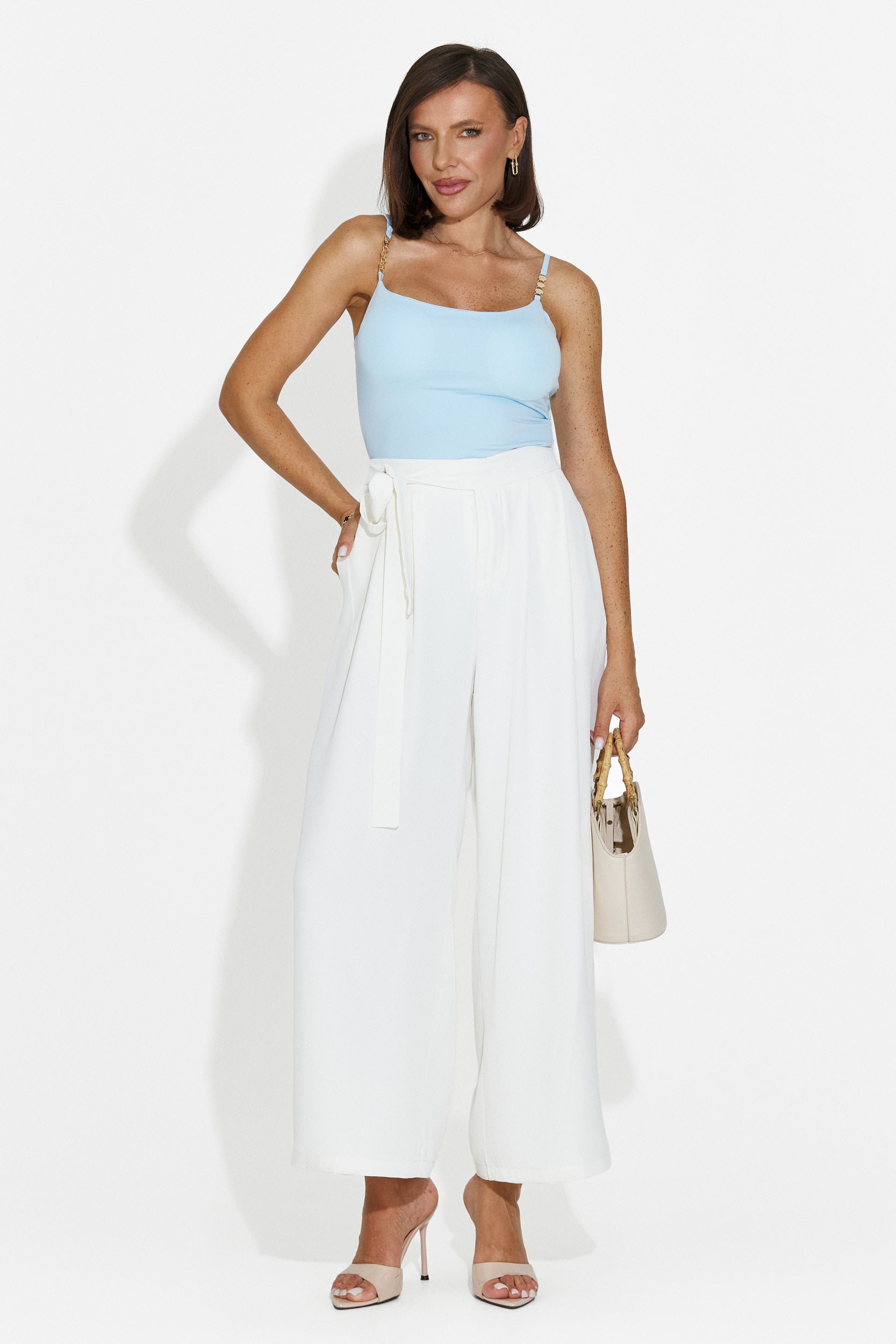 Canotta donna casual azzurra Palmea Bogas