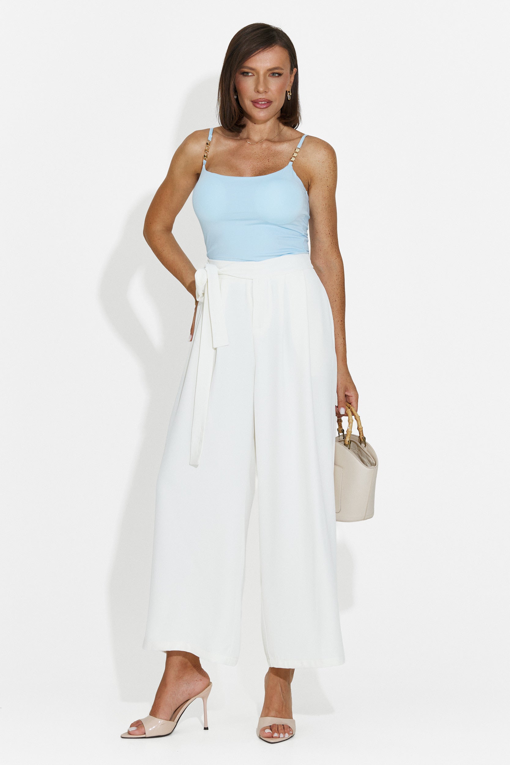 Canotta donna casual azzurra Palmea Bogas