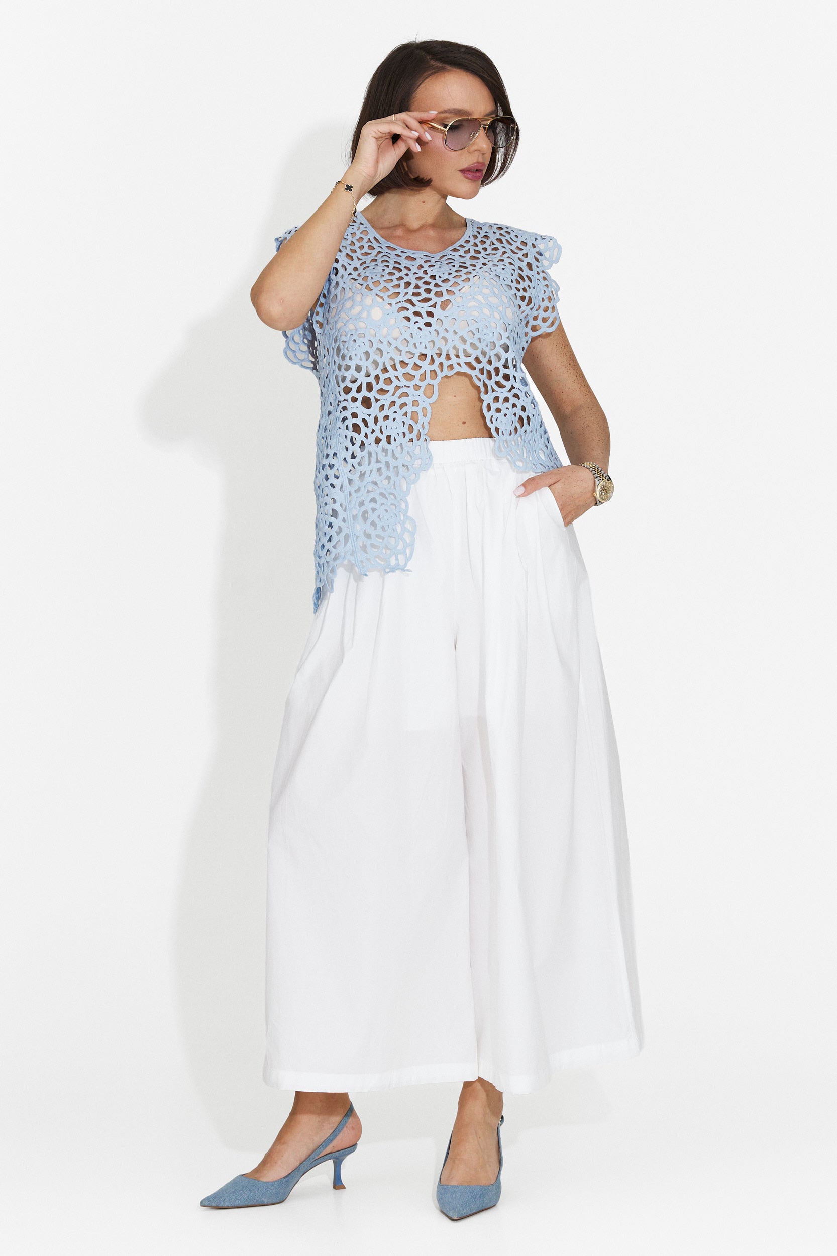 Rafelia Bogas Canotta Casual Blu da Donna