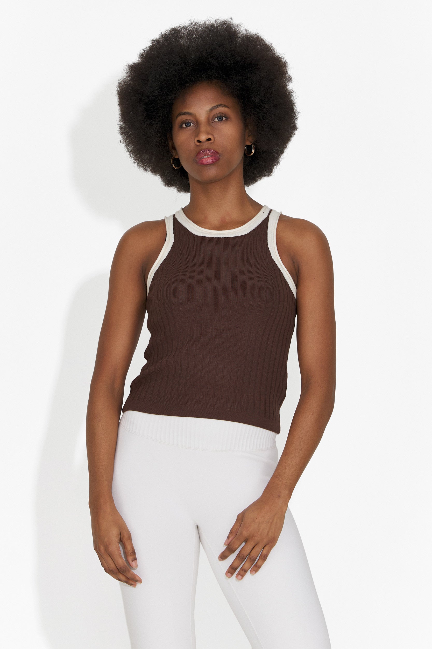 Casual canotta marrone da donna Catarina Bogas