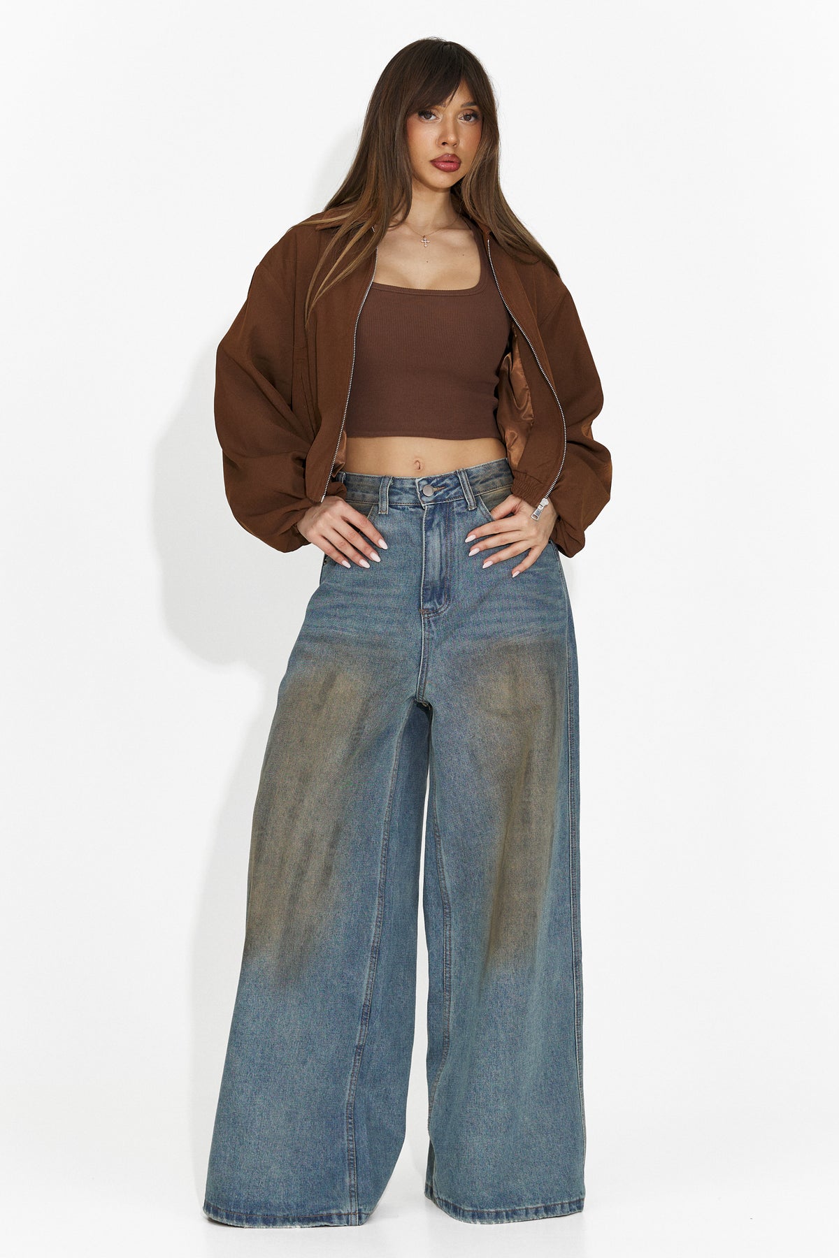 Veliria Bogas Canotta Casual Marrone da Donna