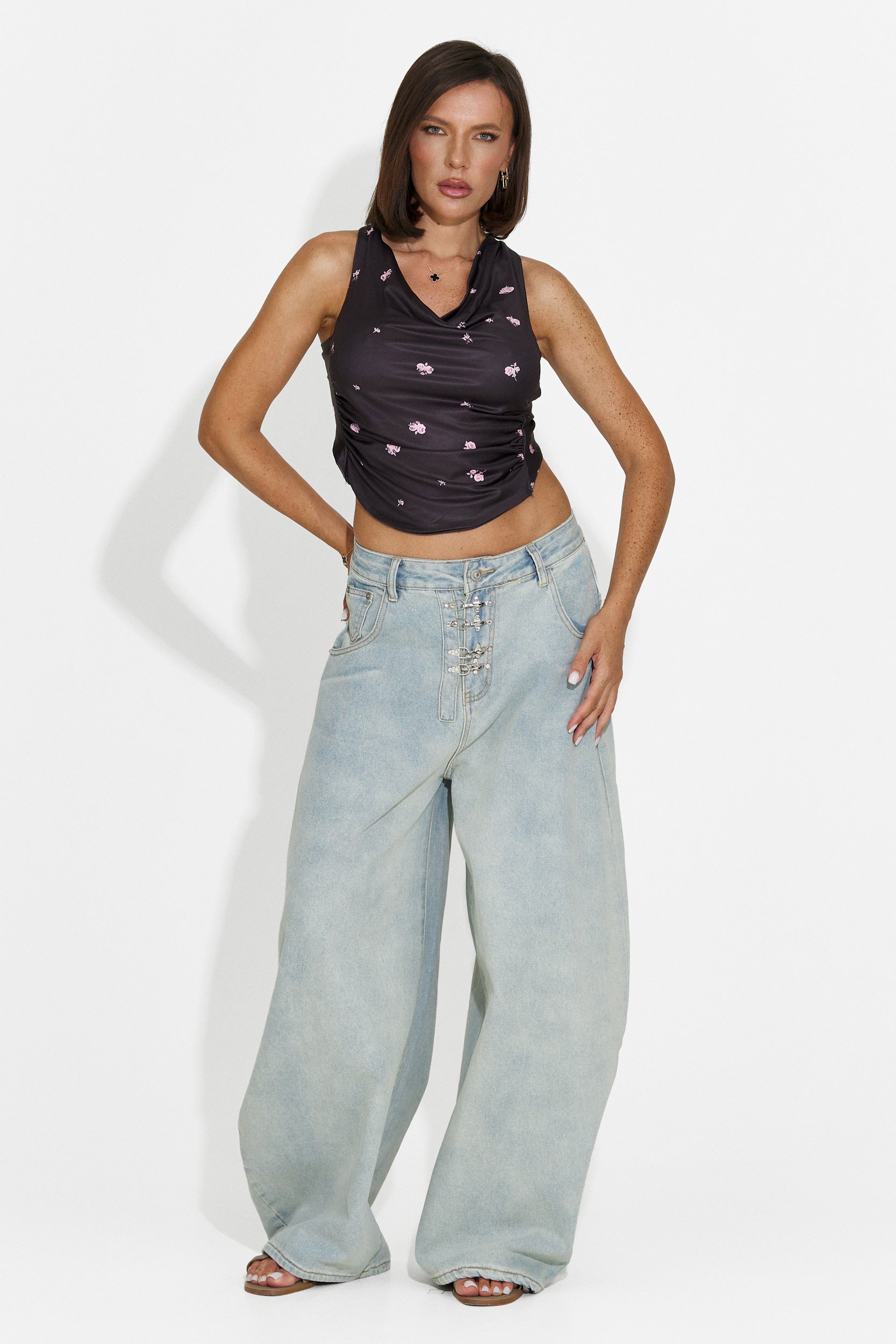 Canotta donna casual nera Cozya Bogas