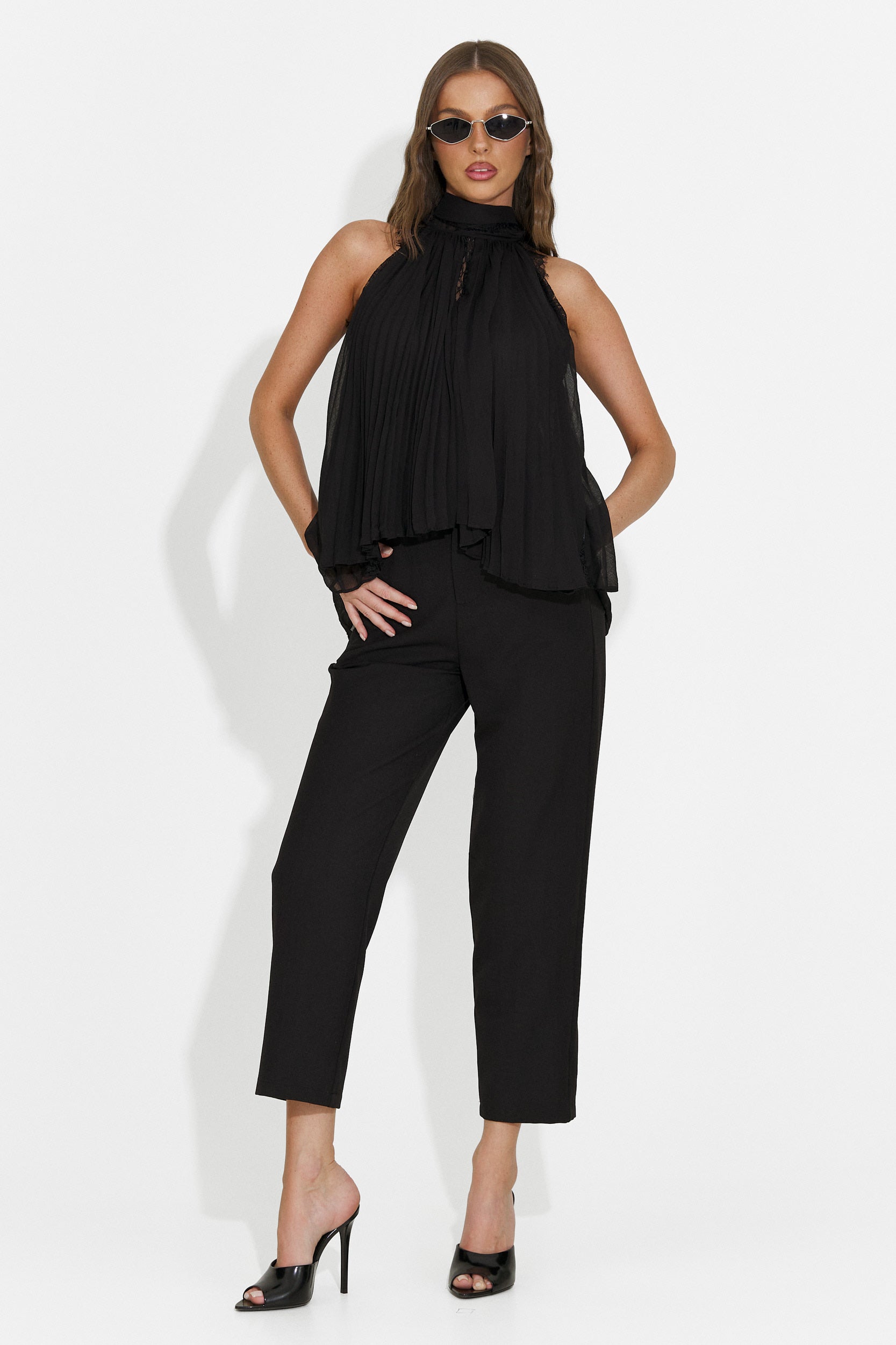 Canotta casual da donna nero Eirena Bogas