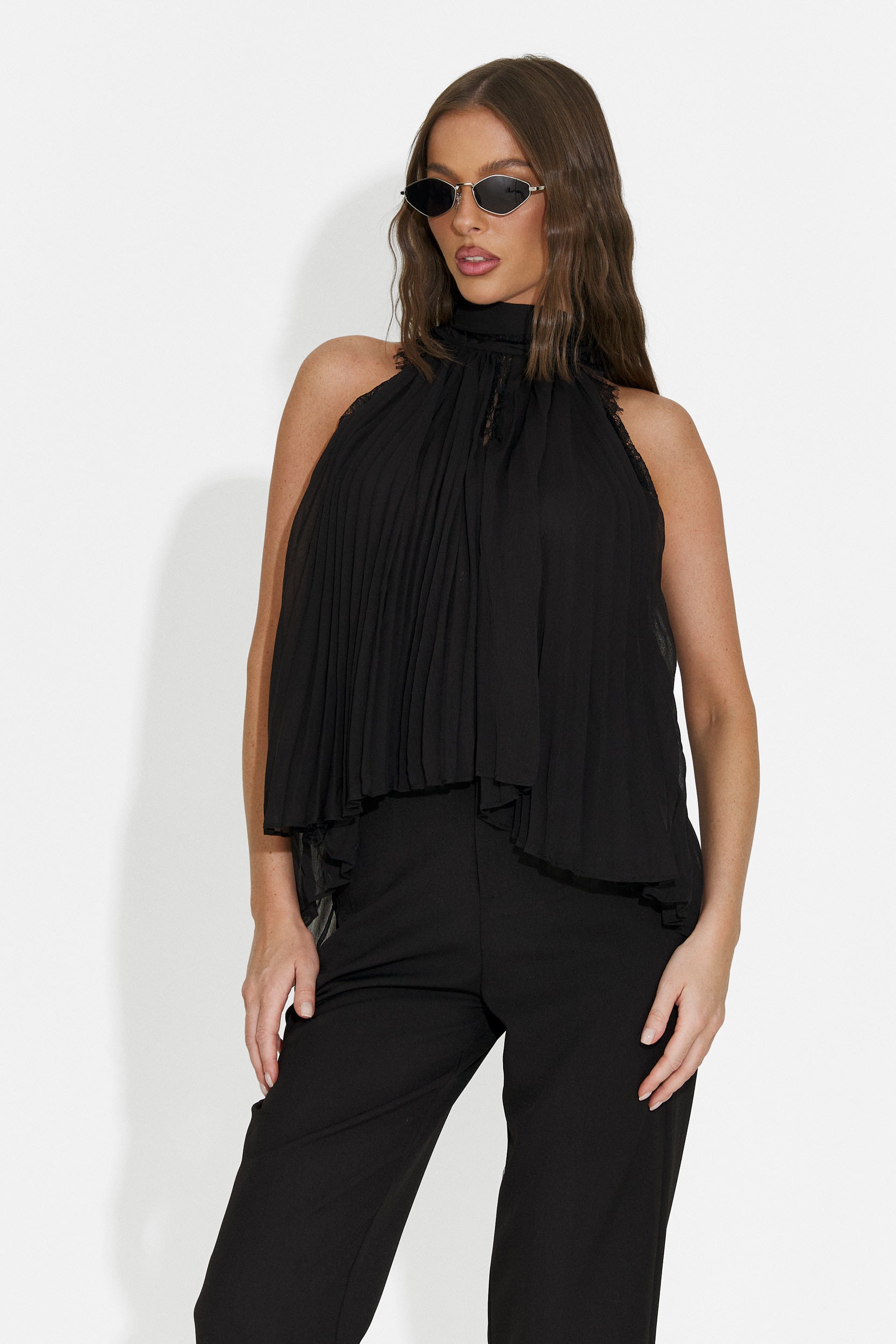 Canotta casual da donna nero Eirena Bogas