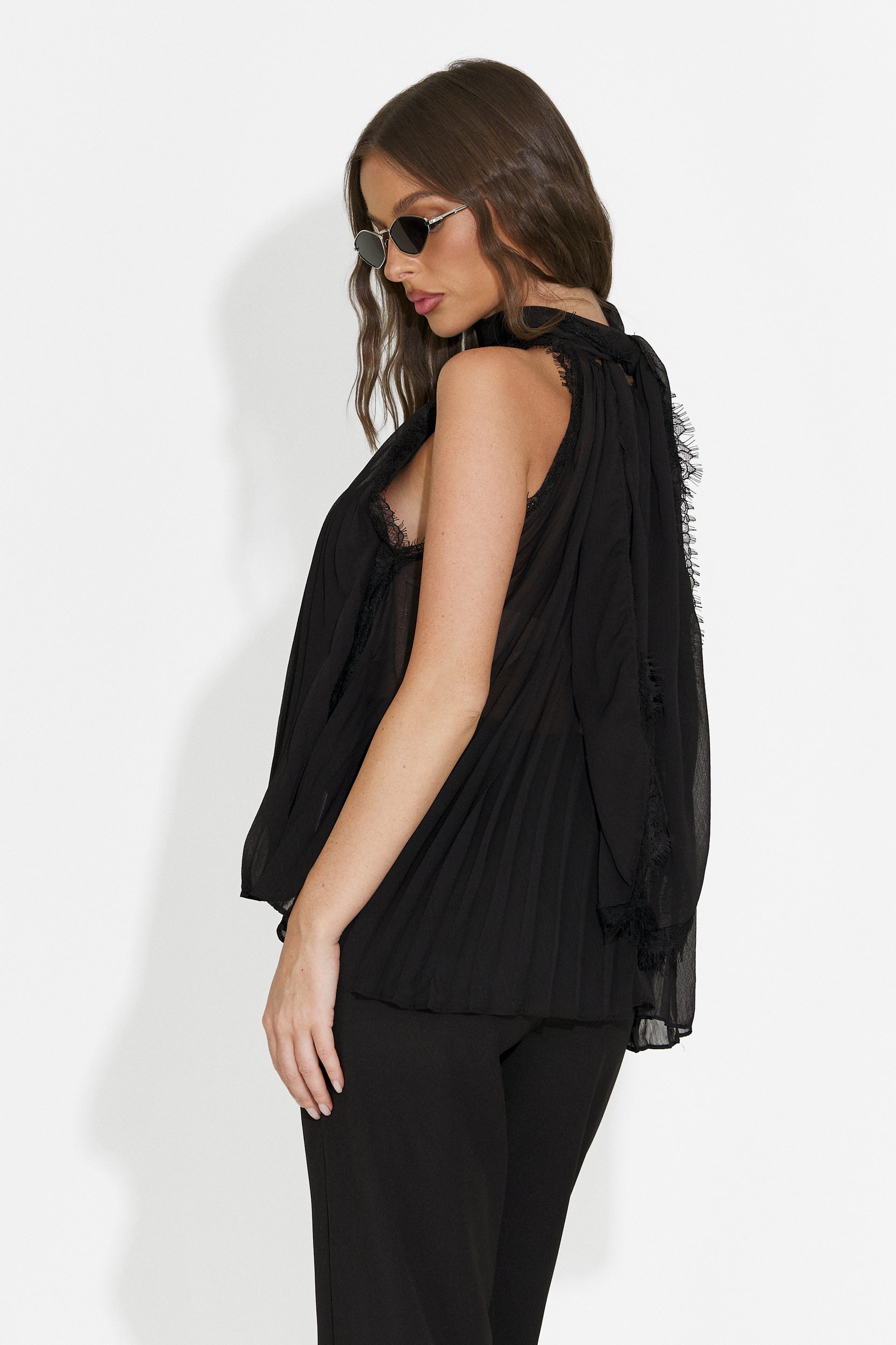 Canotta casual da donna nero Eirena Bogas