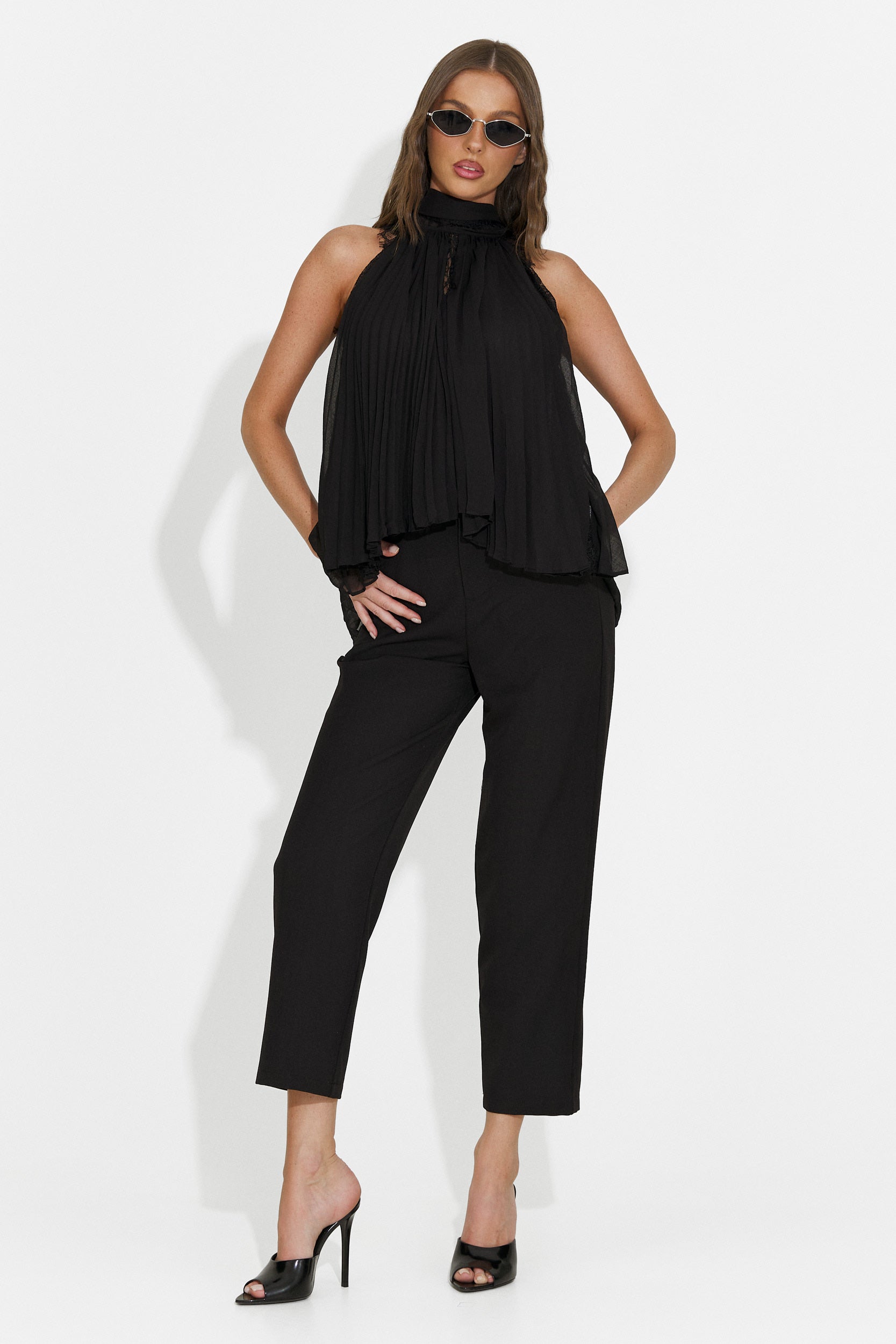 Canotta casual da donna nero Eirena Bogas