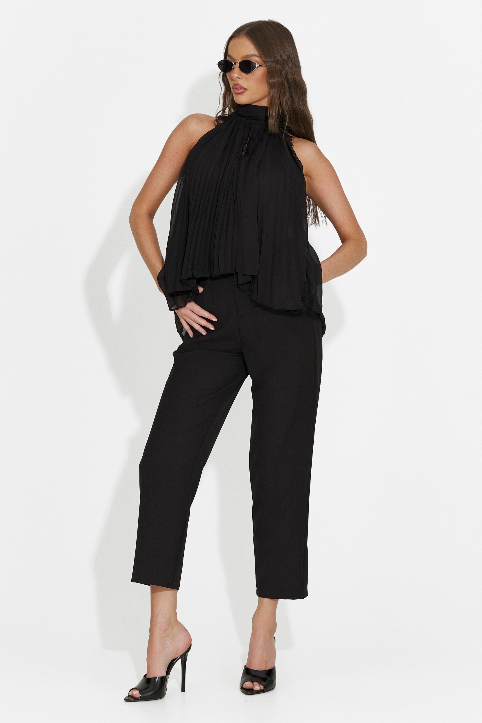 Canotta casual da donna nero Eirena Bogas