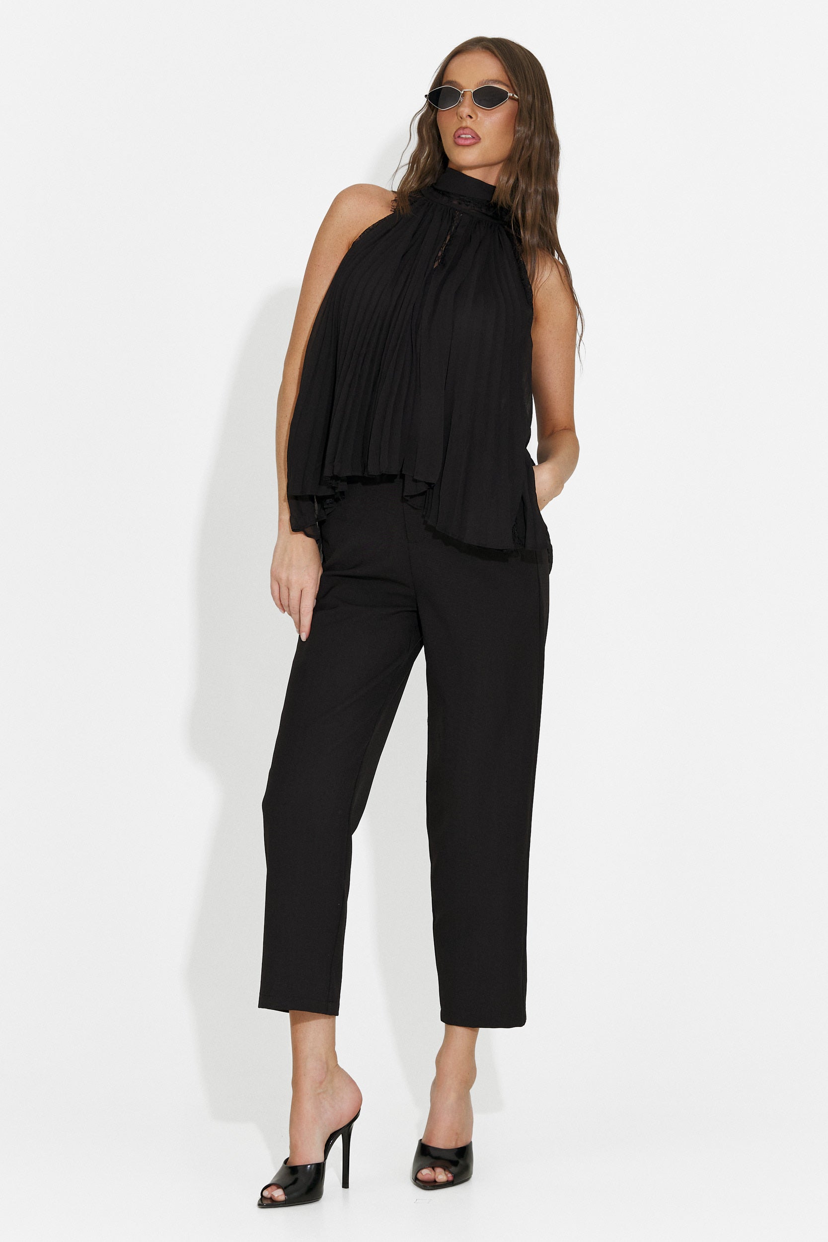 Canotta casual da donna nero Eirena Bogas