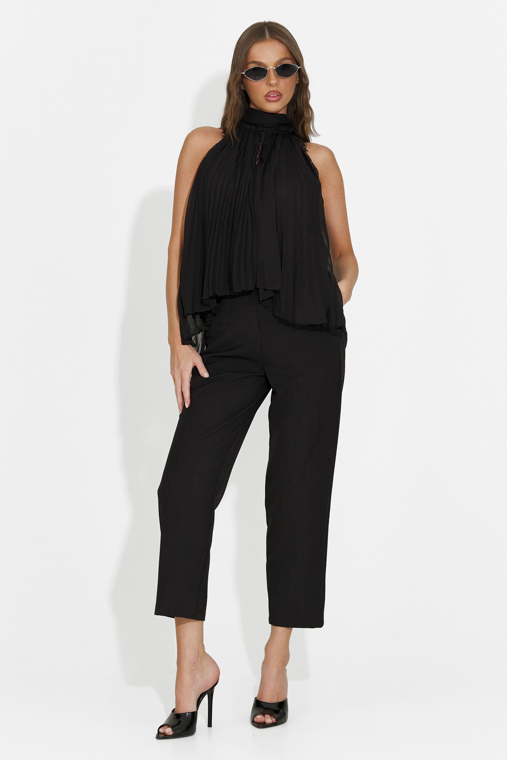Canotta casual da donna nero Eirena Bogas