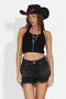 Canotta donna casual nera Fliter Bogas