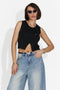 Bodysuit casual nero di Theresa Bogas