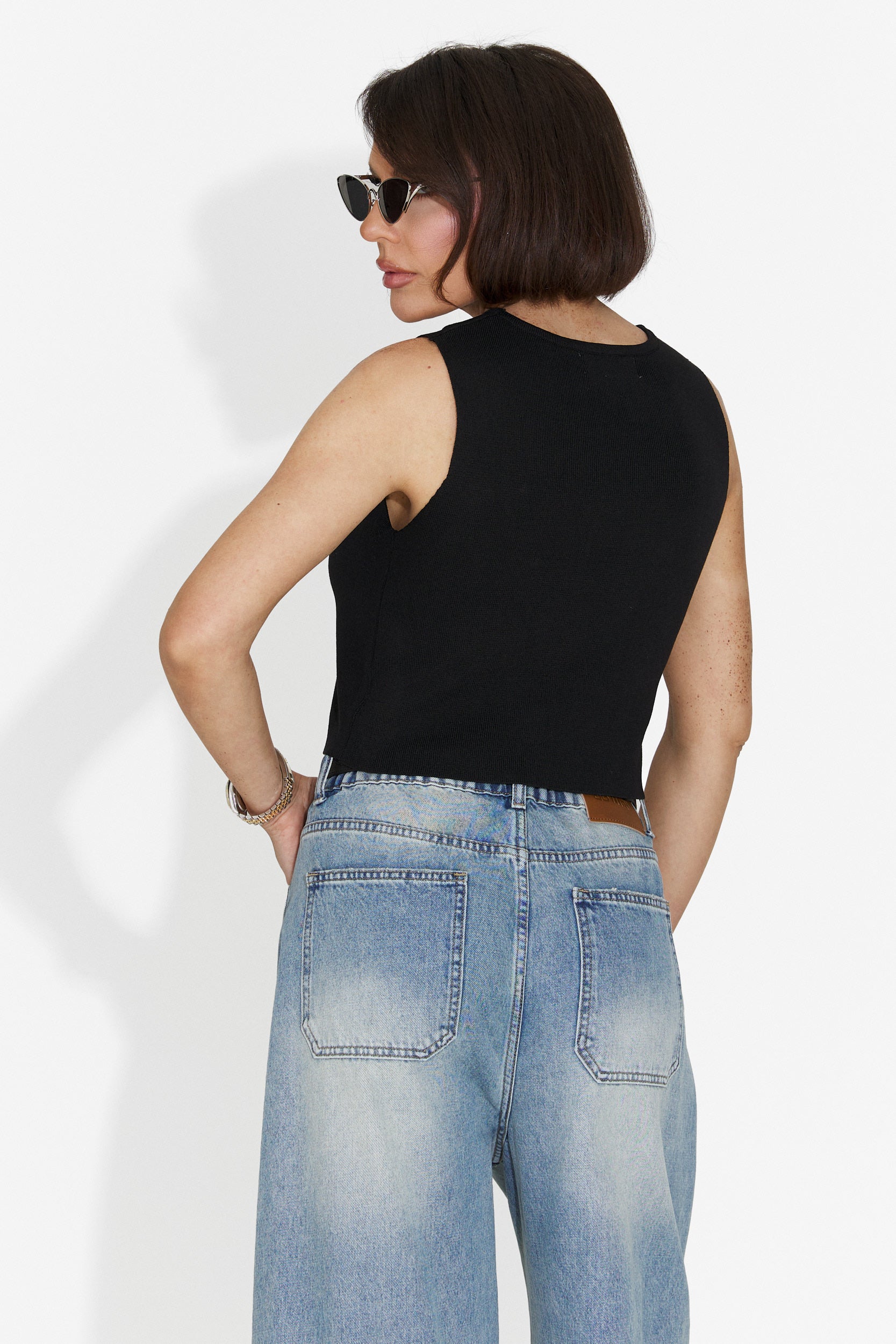 Bodysuit casual nero di Theresa Bogas