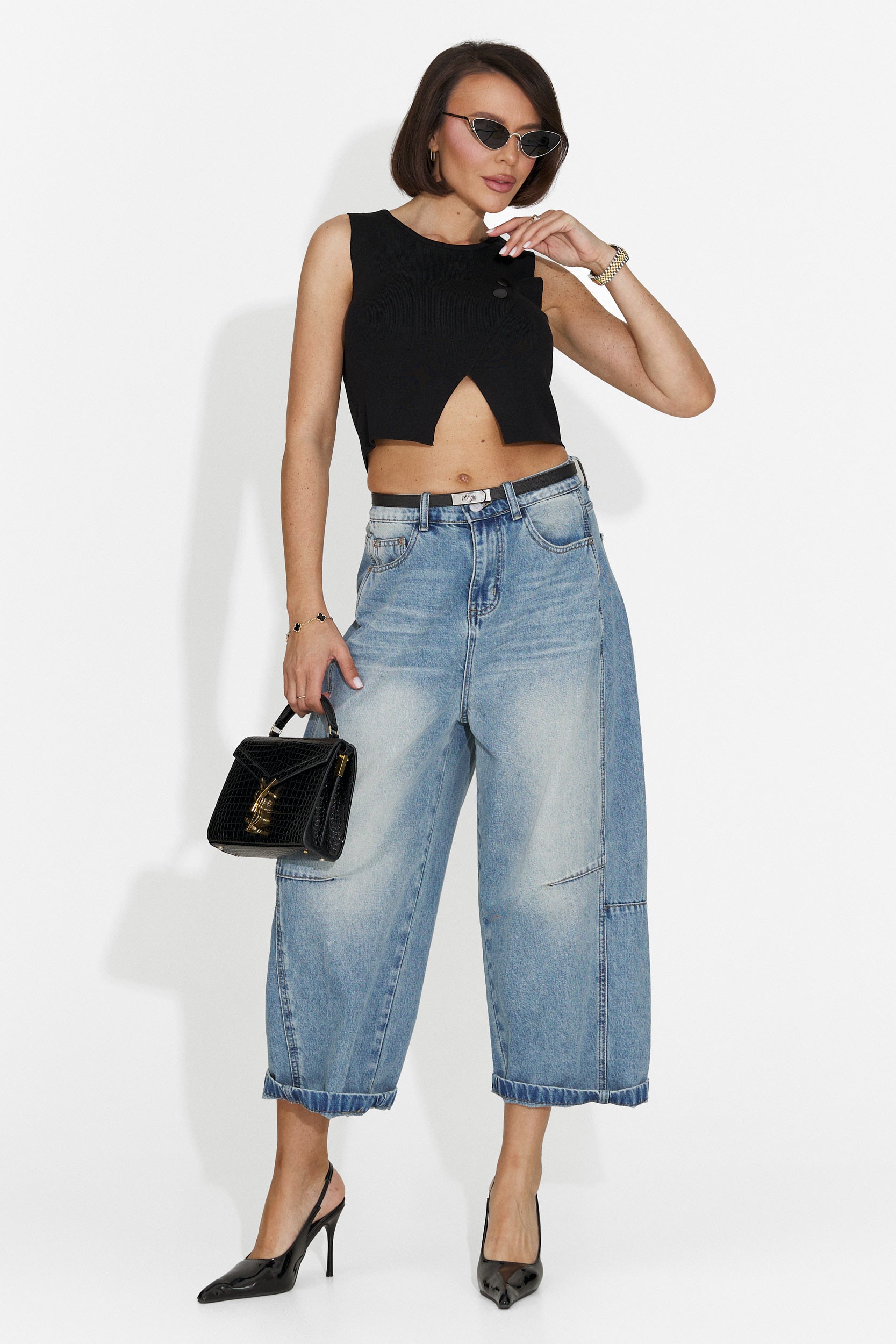 Bodysuit casual nero di Theresa Bogas