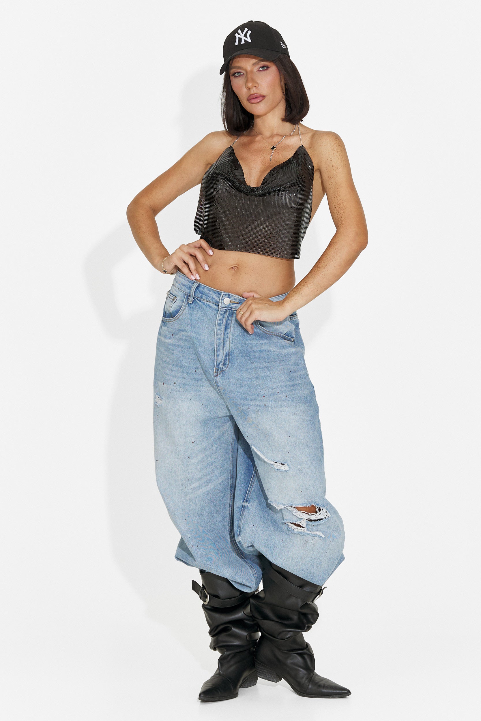 Maiou dama elegant negru Mireia Bogas
