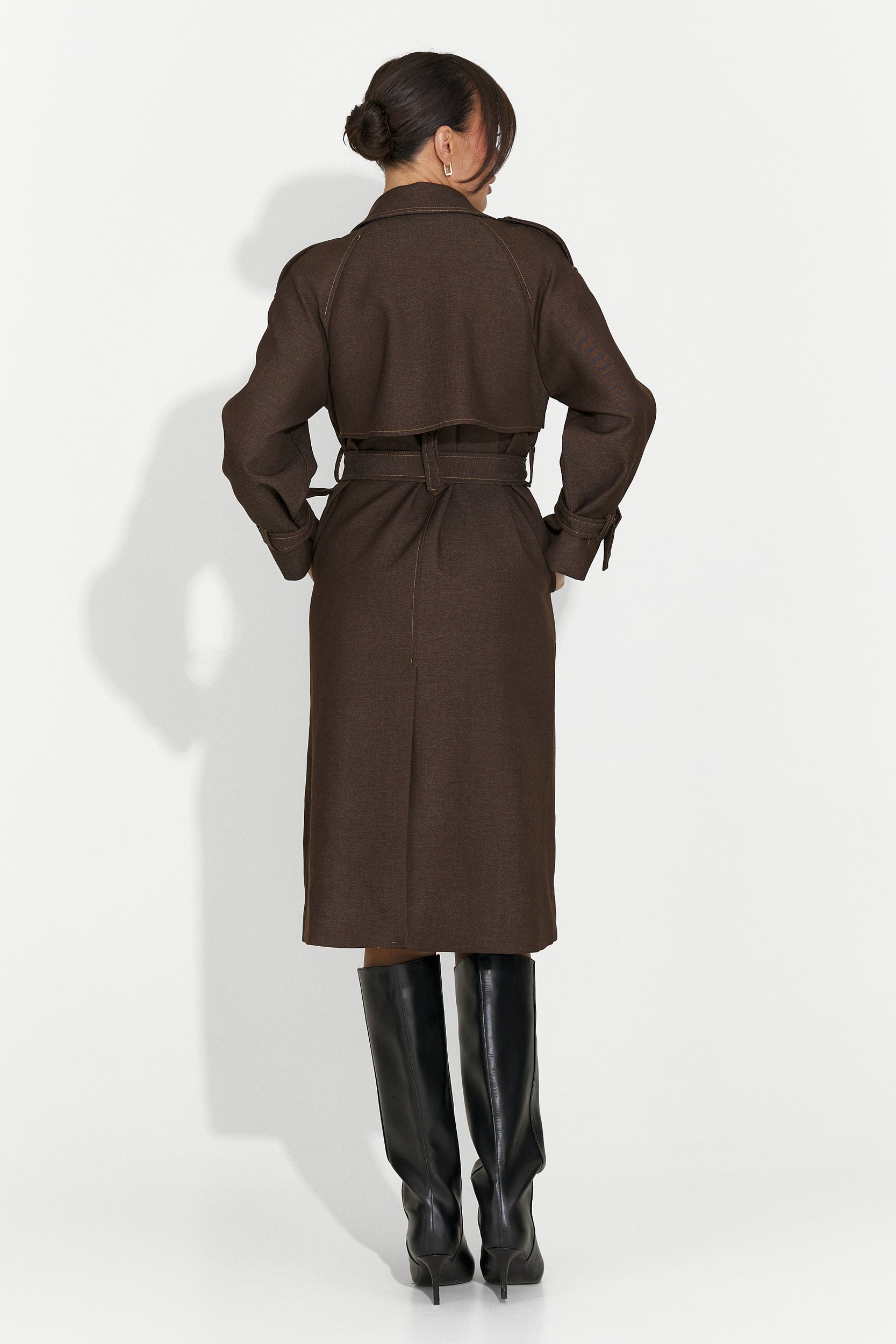 Elegante cappotto marrone da donna Nuvia Bogas