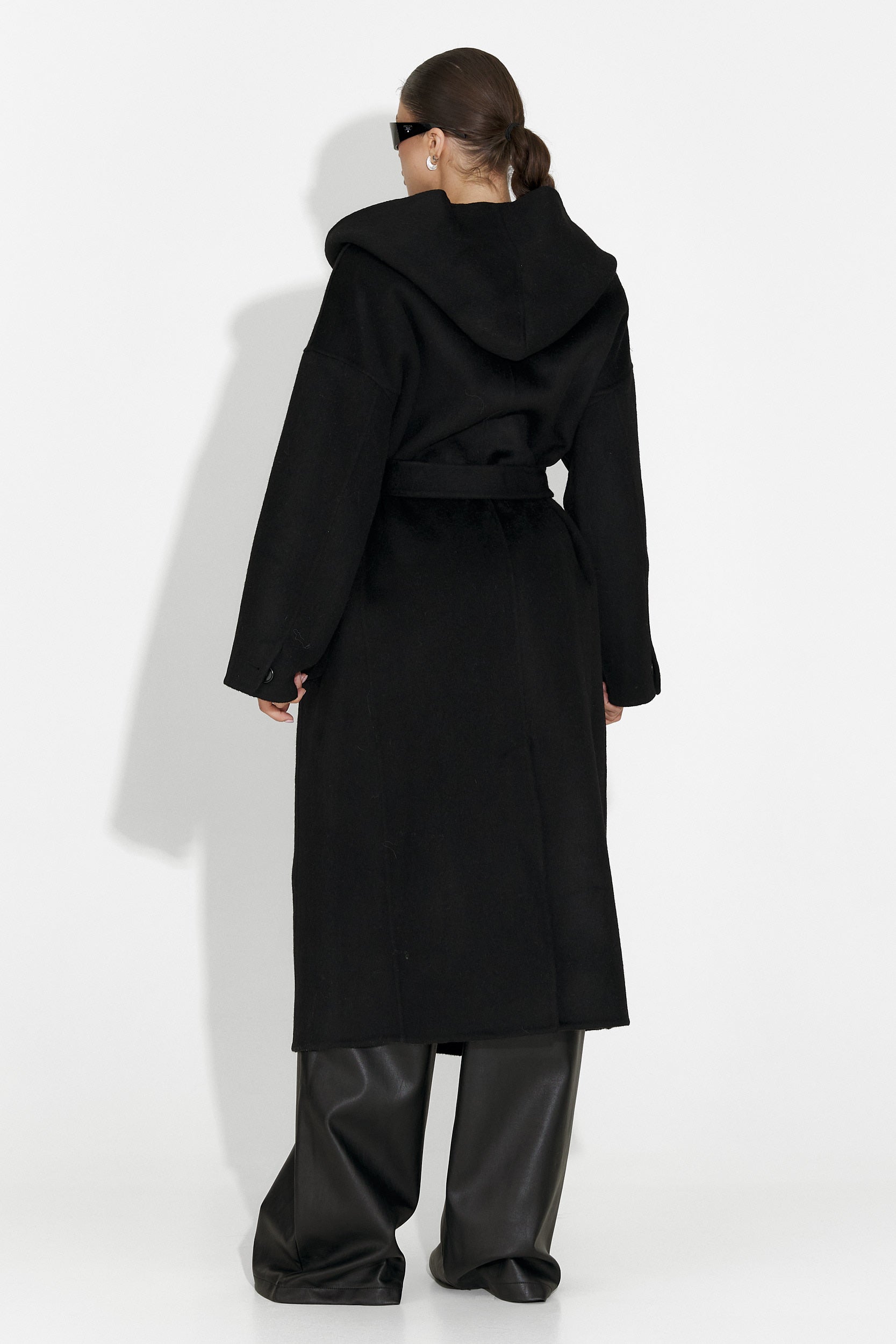 [Resigilat] Cappotto donna elegante nero Carivana Bogas