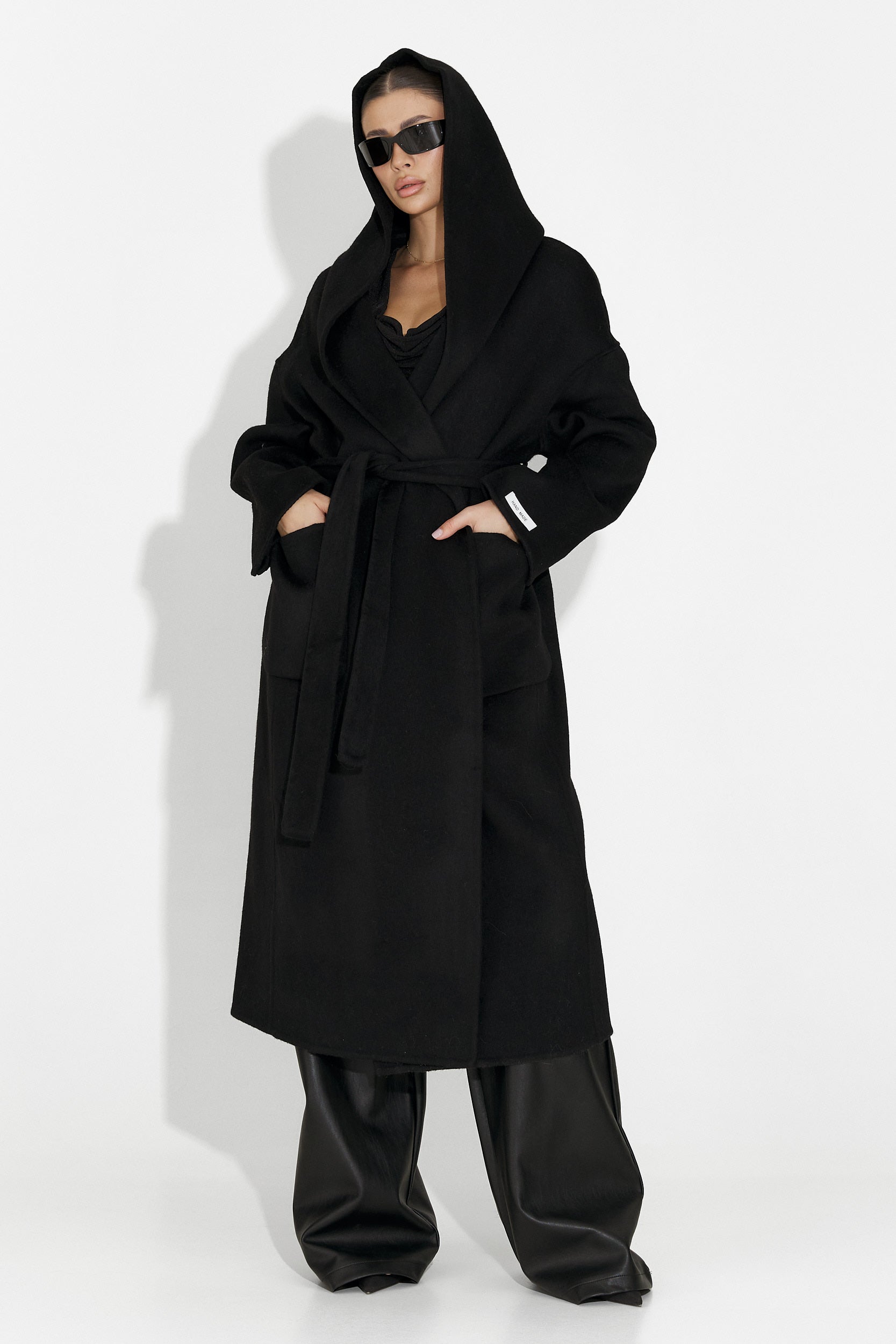 [Resigilat] Cappotto donna elegante nero Carivana Bogas