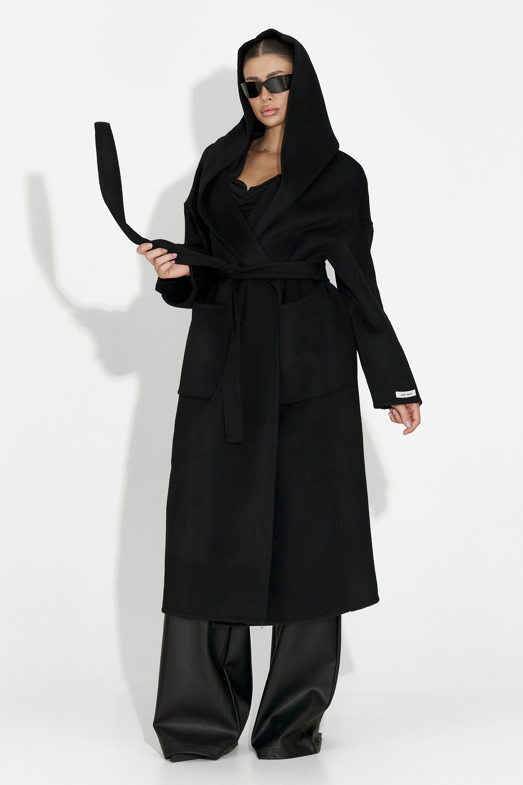 [Resigilat] Cappotto donna elegante nero Carivana Bogas