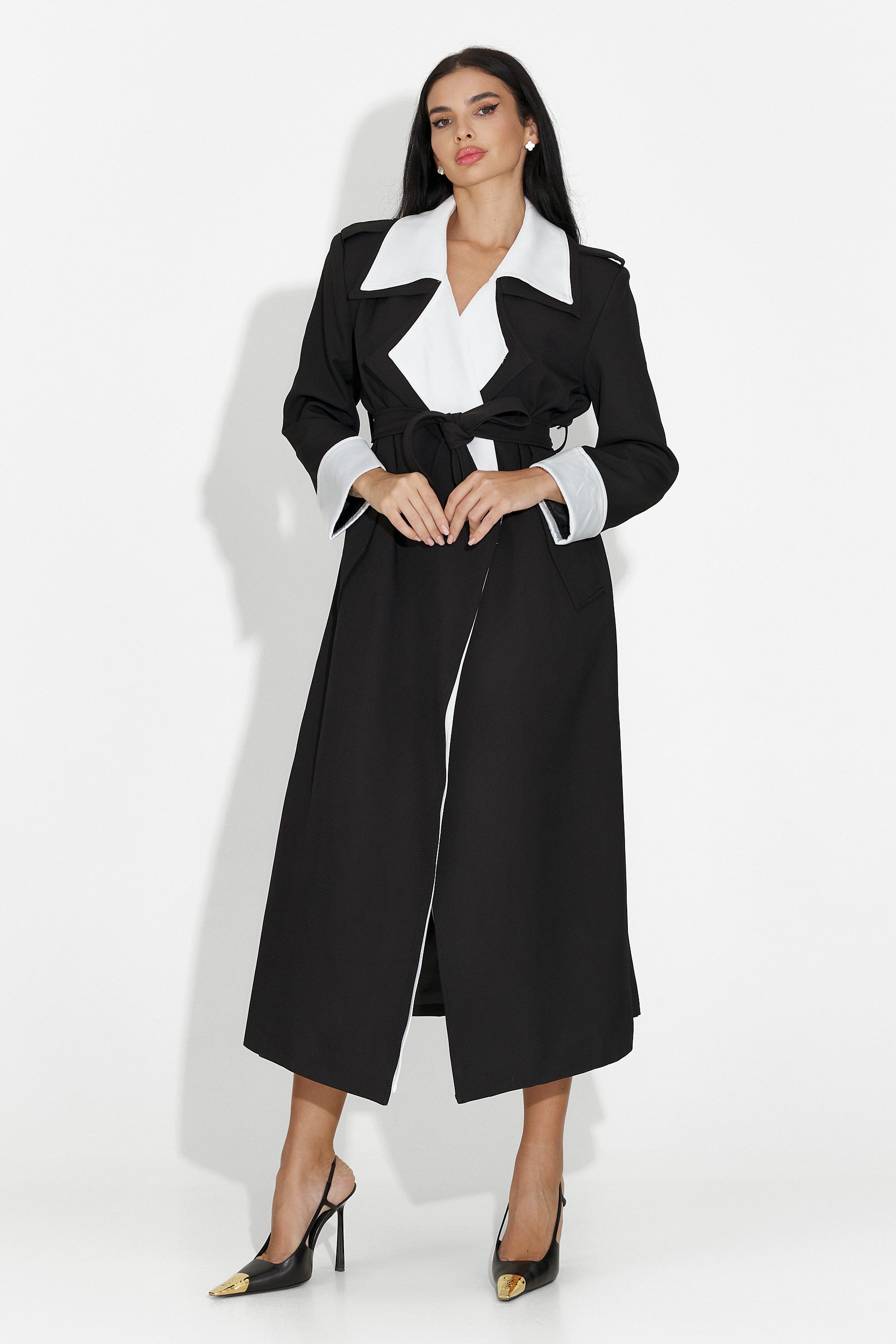 Elegante cappotto da donna Nalira Bogas nero