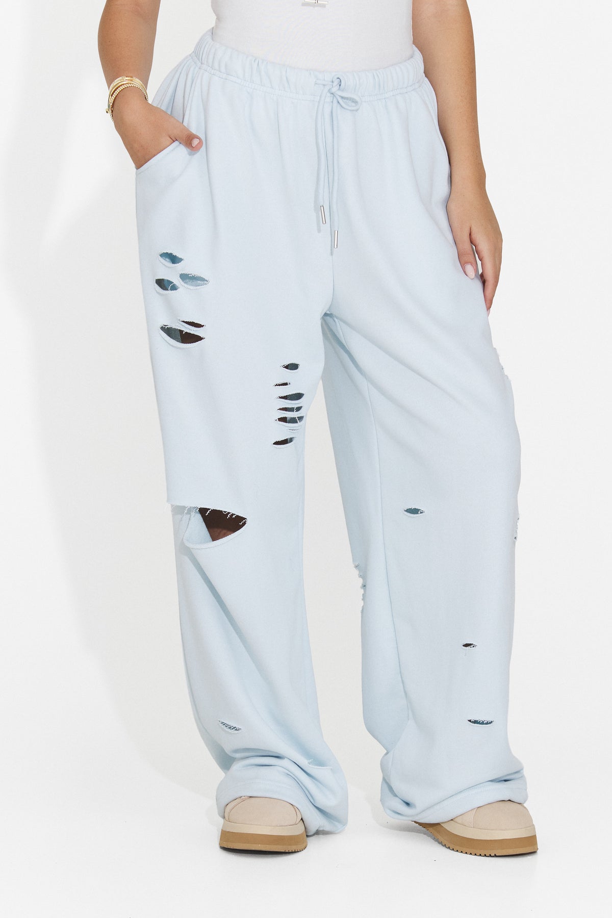 Pantaloni casual bleu Lulaoa Bogas