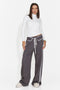 Pantaloni casual gri antracit Nulenoa Bogas