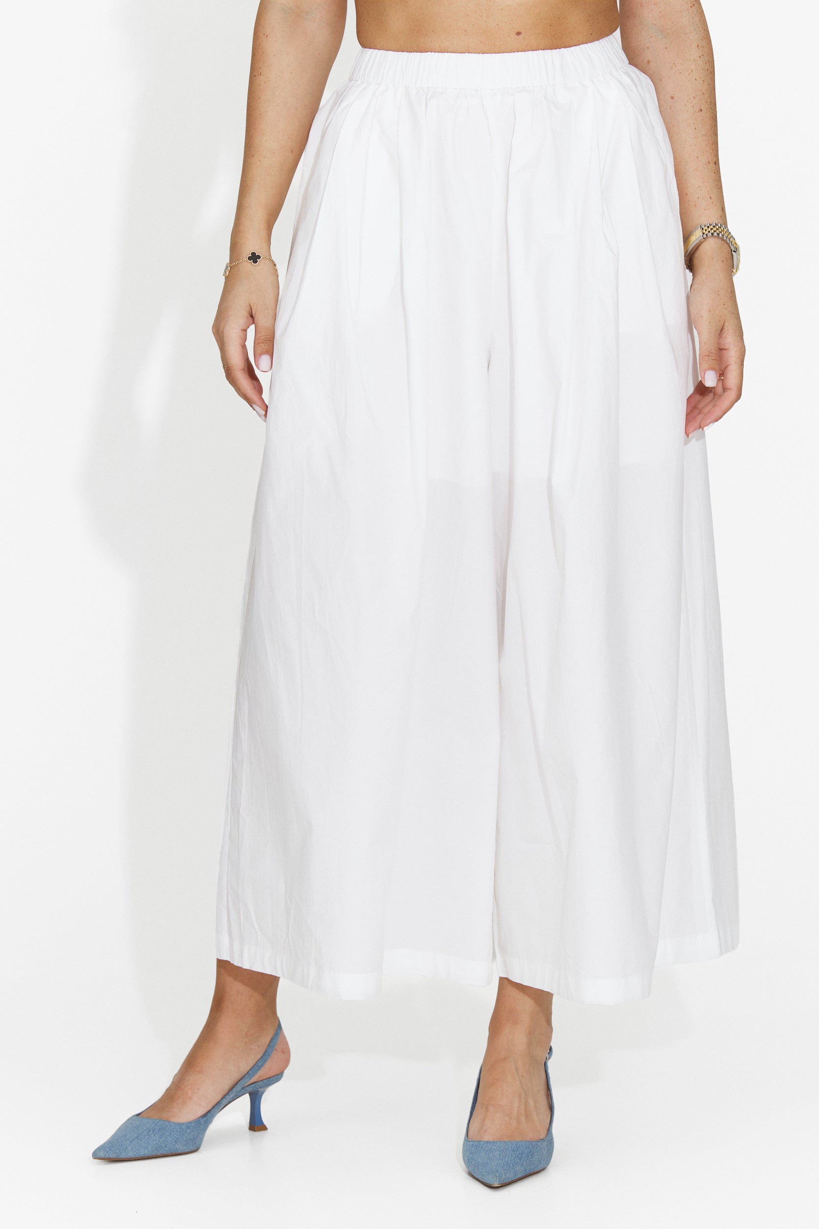 Pantaloni Casual Bianchi da Donna Bluebel Bogas