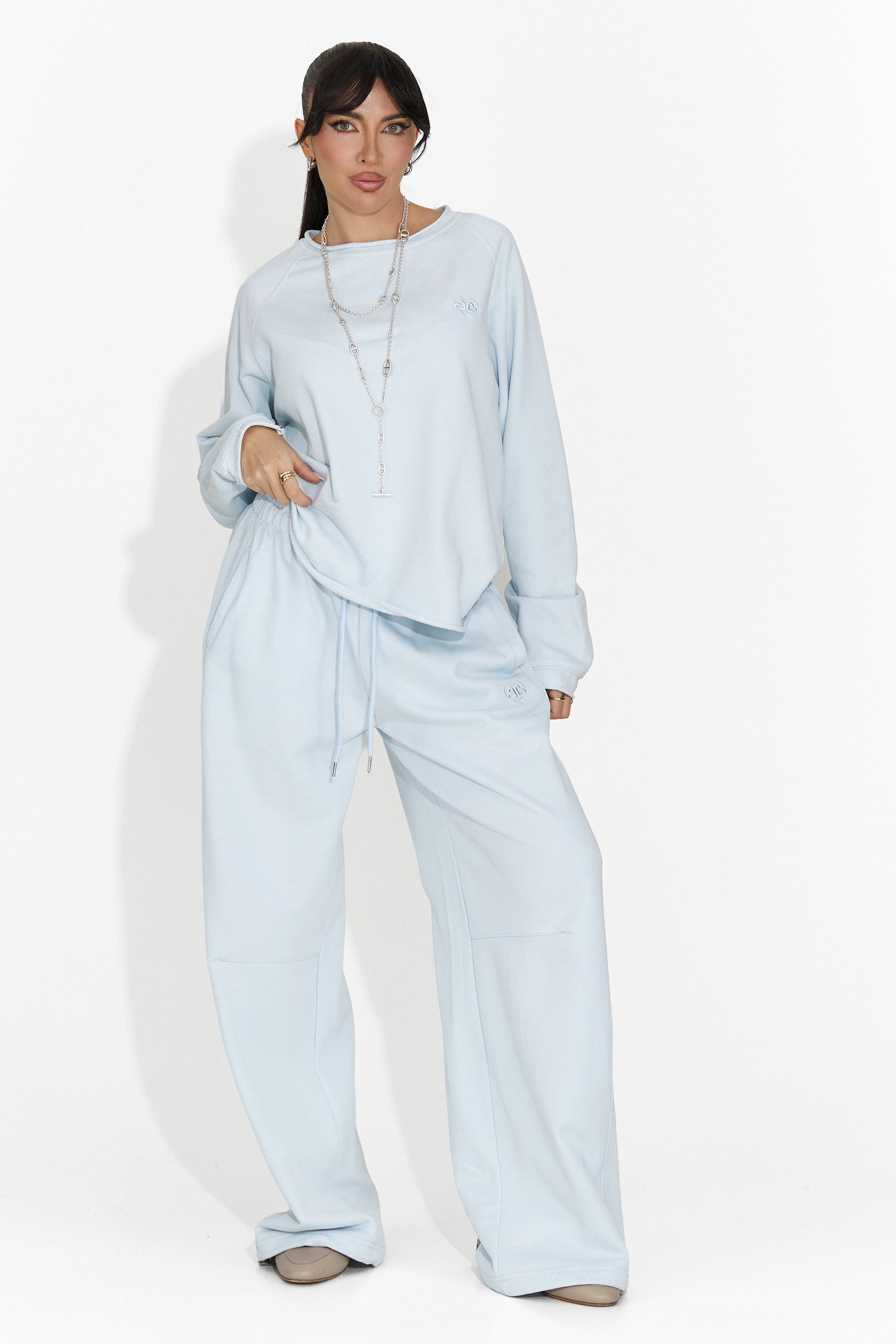 Pantaloni Casual Blu da Donna di Romela Bogas