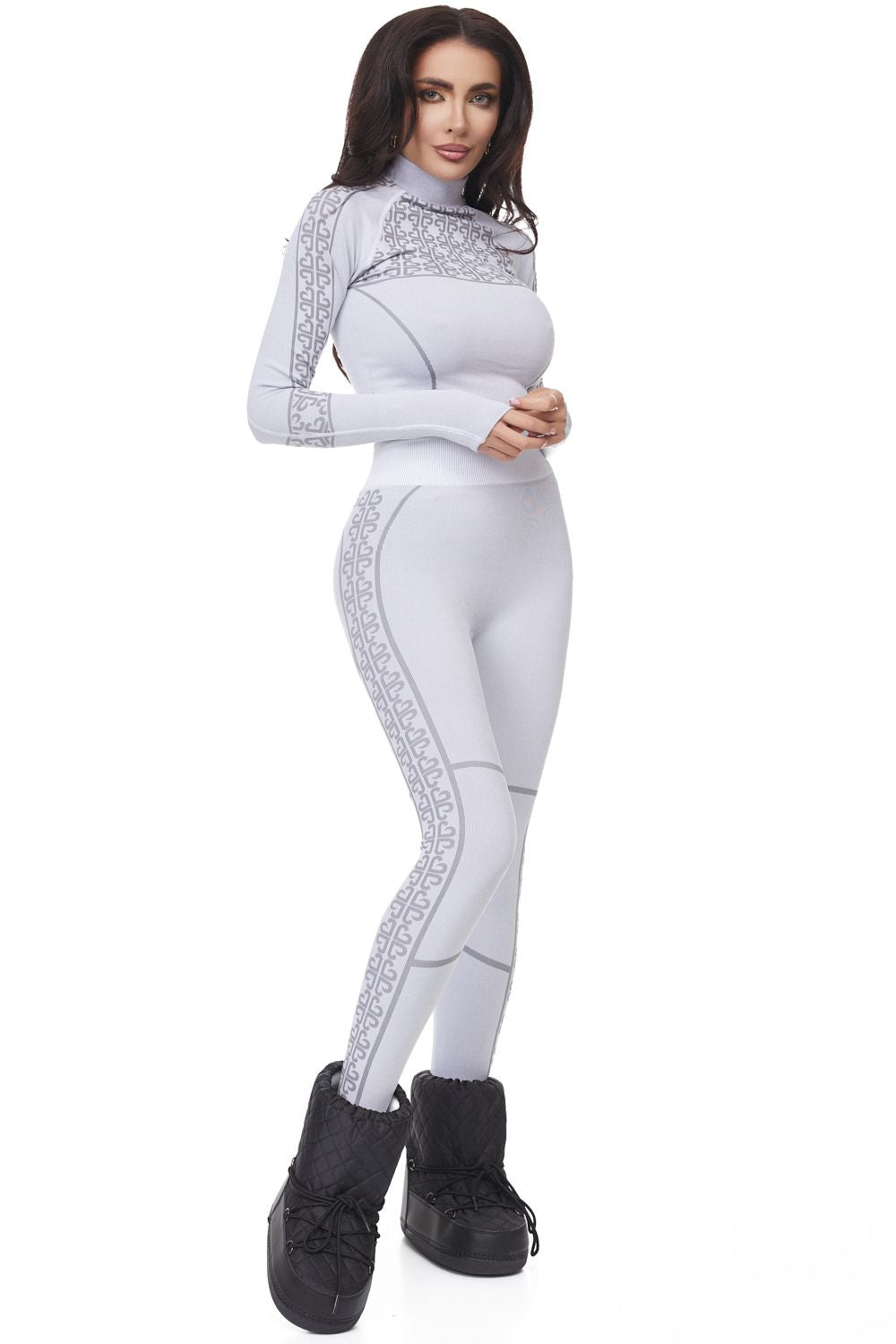 Pantaloni casual grigi da donna Desya Bogas