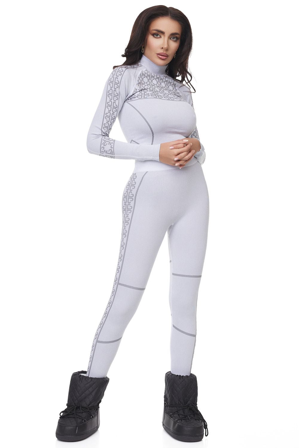 Pantaloni casual grigi da donna Desya Bogas