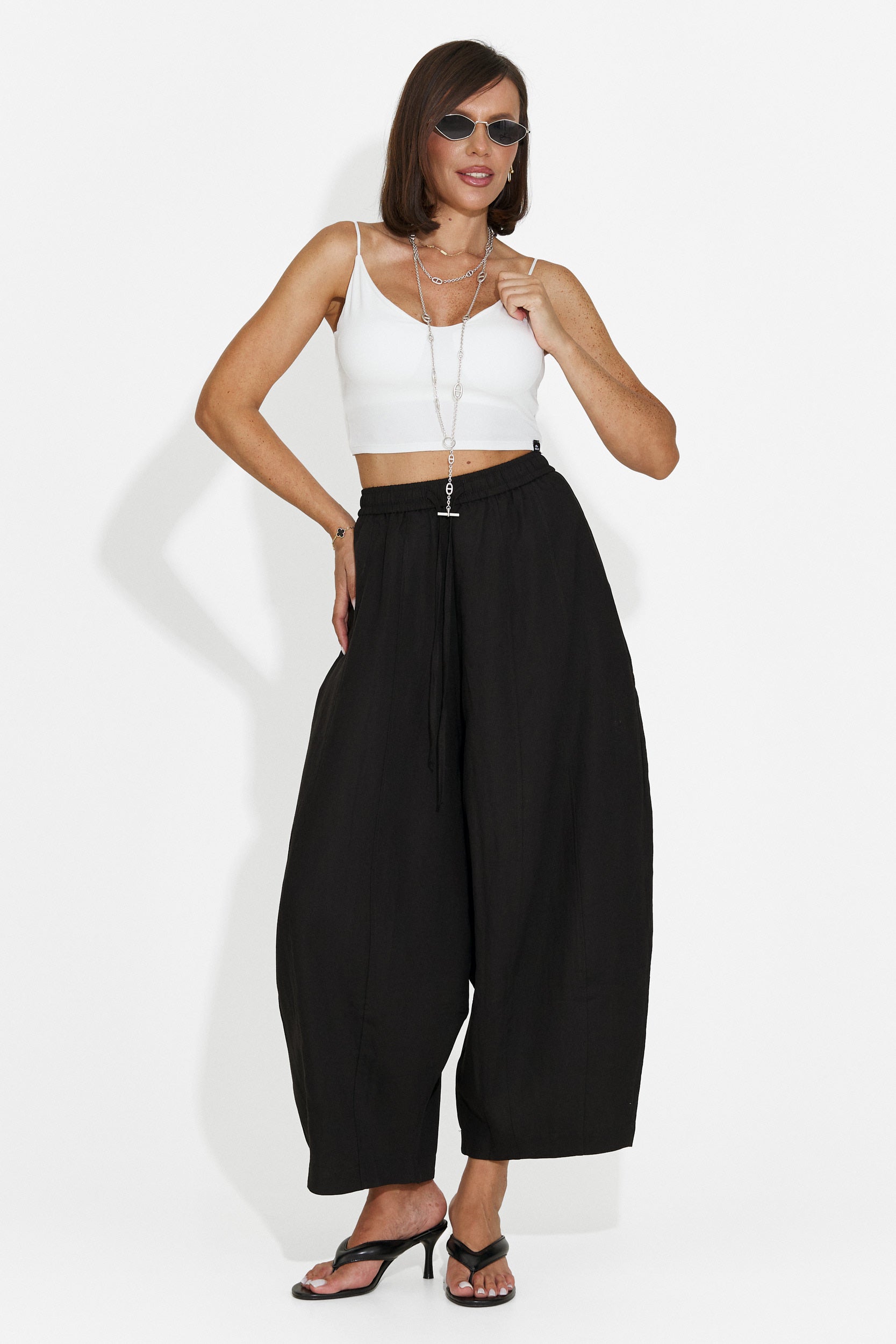 Pantaloni donna casual neri Eusepia Bogas