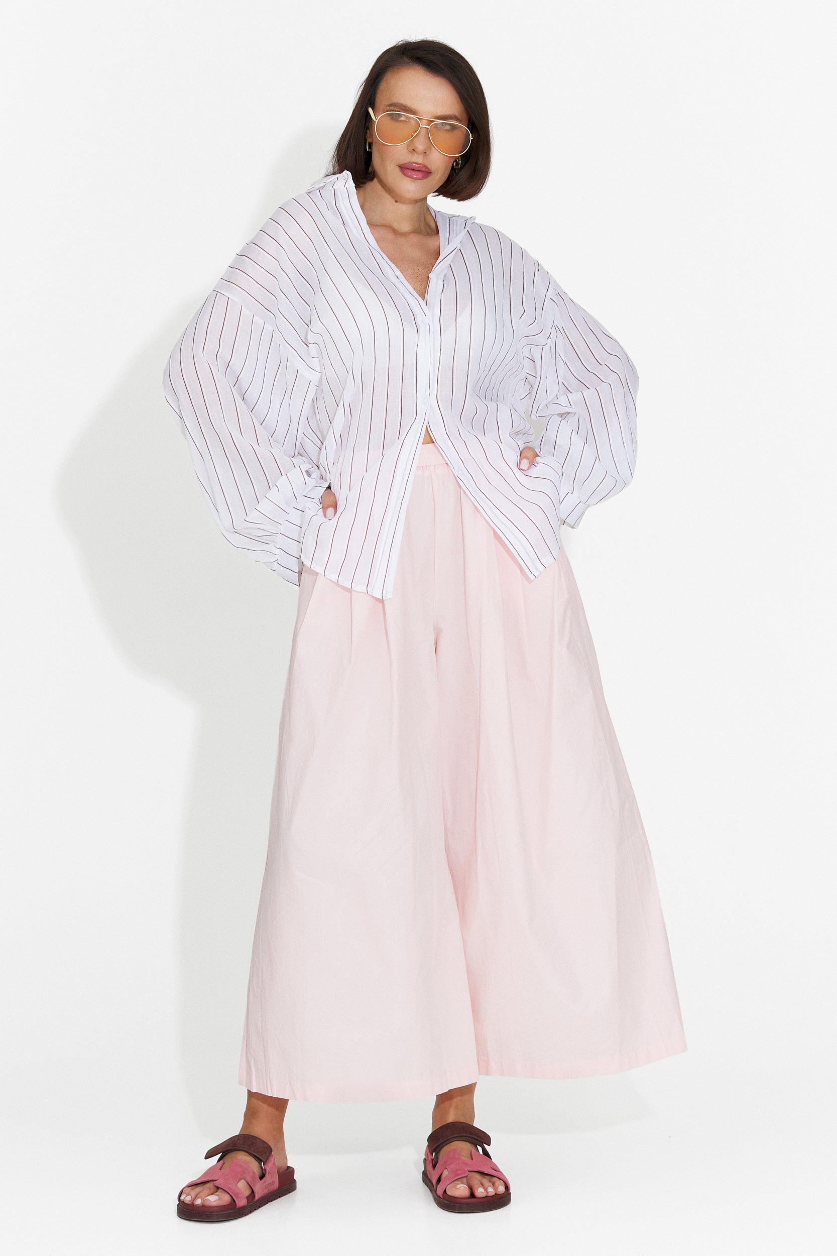 Pantaloni casual rosa da donna Bluebel Bogas