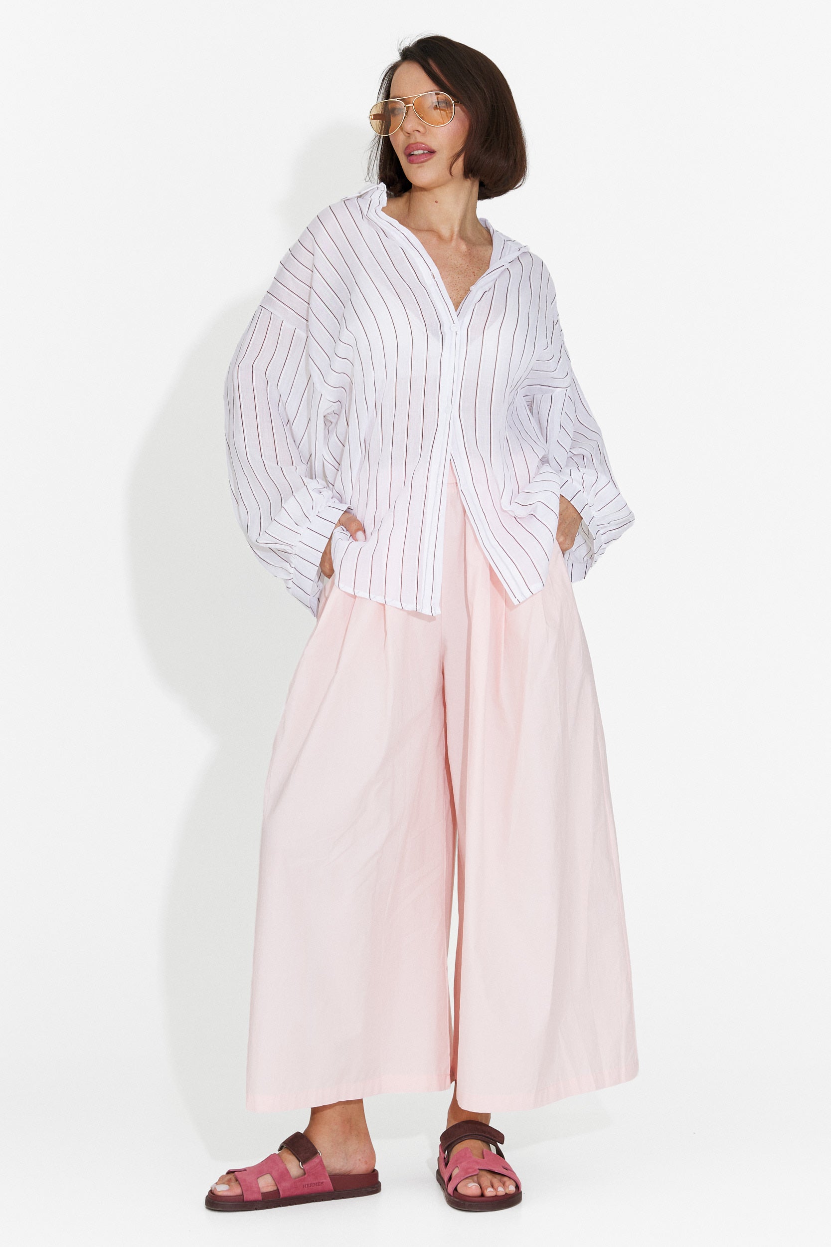 Pantaloni casual rosa da donna Bluebel Bogas