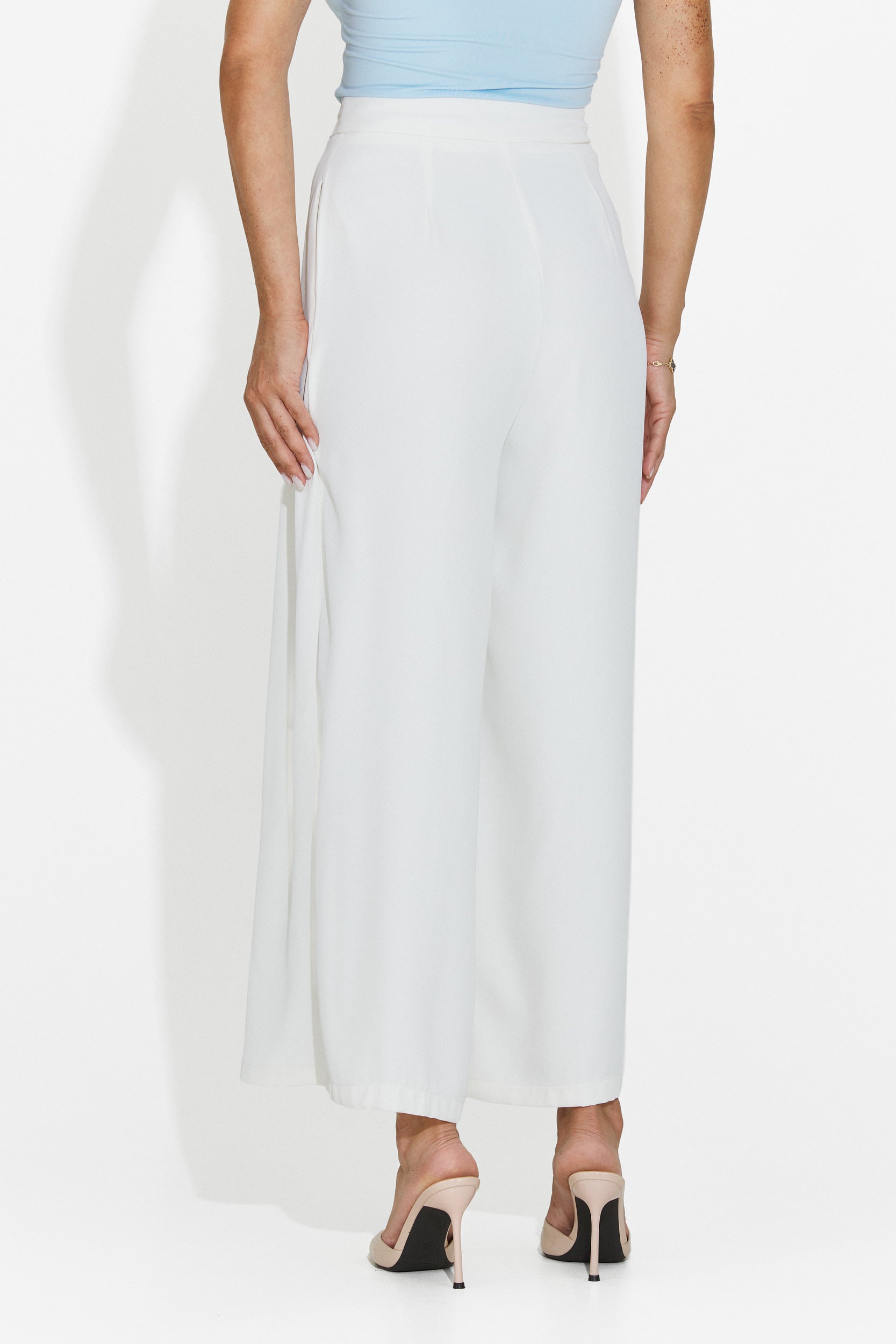 Pantaloni donna eleganti bianchi Lioria Bogas