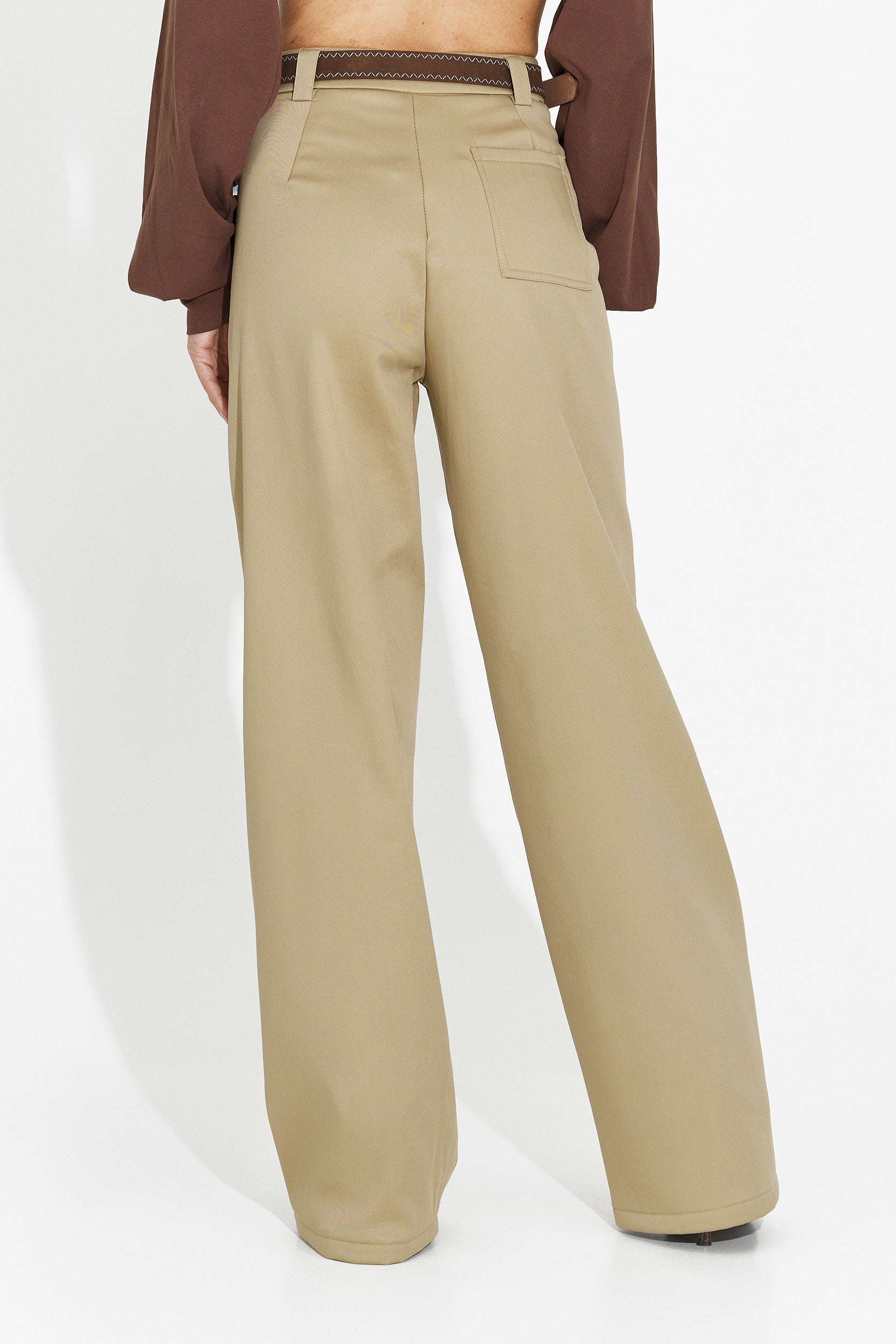 Eleganti pantaloni beige da donna Avilina Bogas