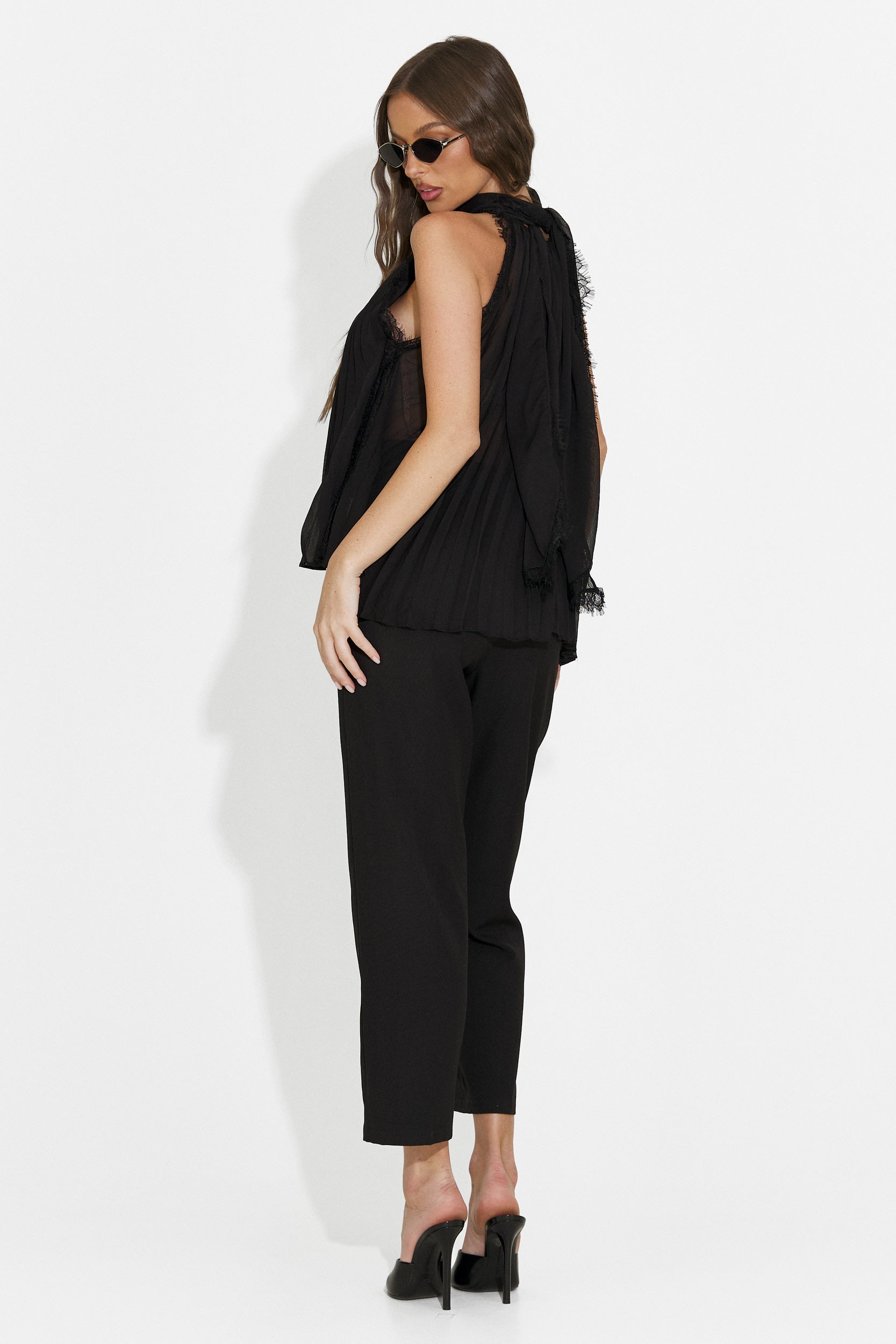 Pantaloni donna eleganti neri Sereia Bogas